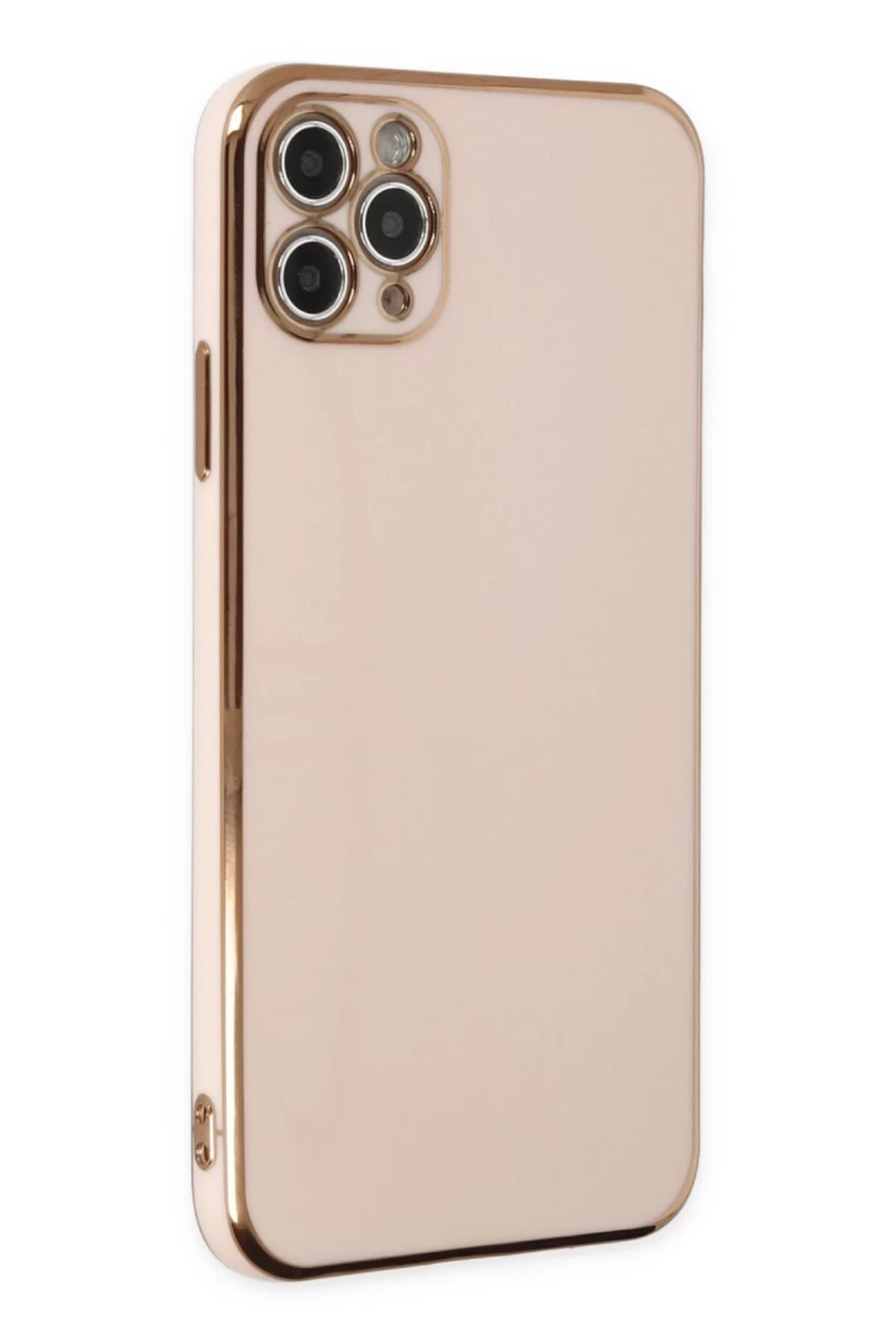 Apple iPhone 11 Pro Max Uyumlu Kılıf Volet Silikon - Pembe