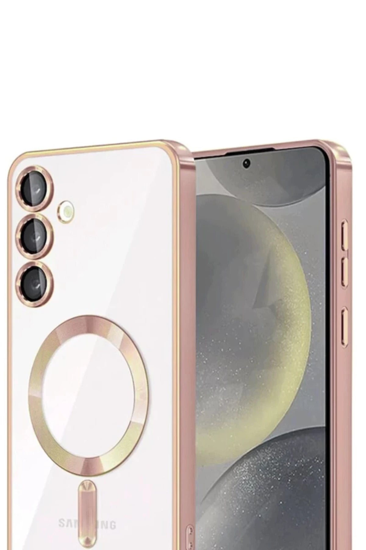 Samsung Galaxy A16 5G Uyumlu Kross Magneticsafe Kapak - Rose