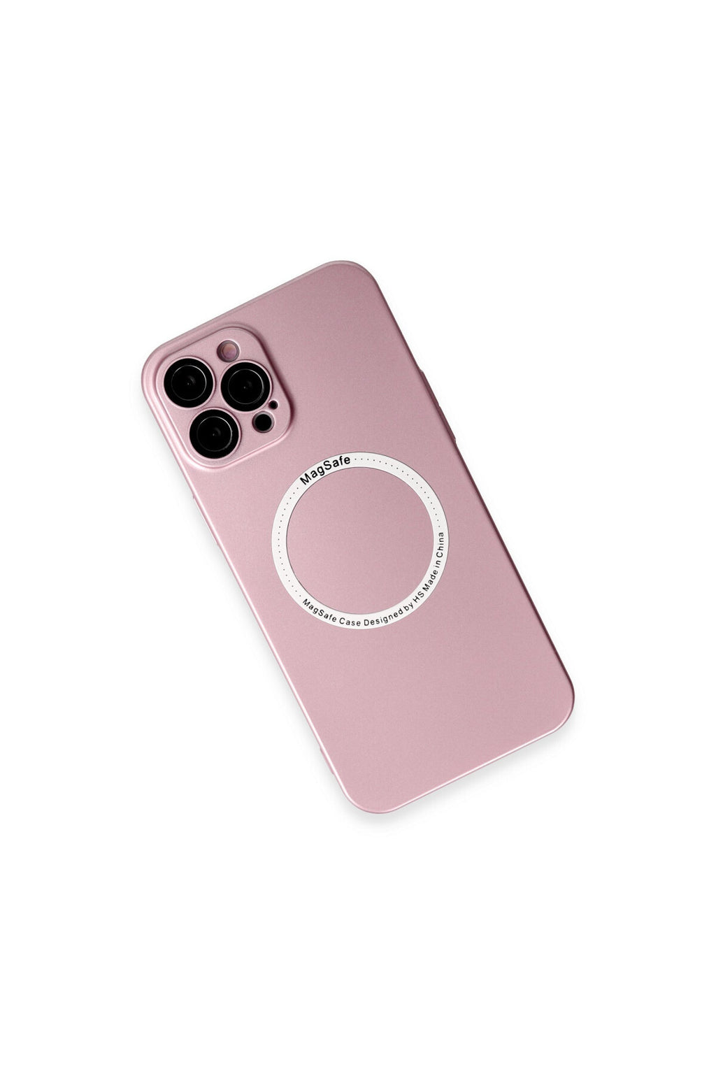 Apple iPhone 12 Pro Uyumlu Kılıf Jack Magneticsafe Lens Silikon - Rose Gold