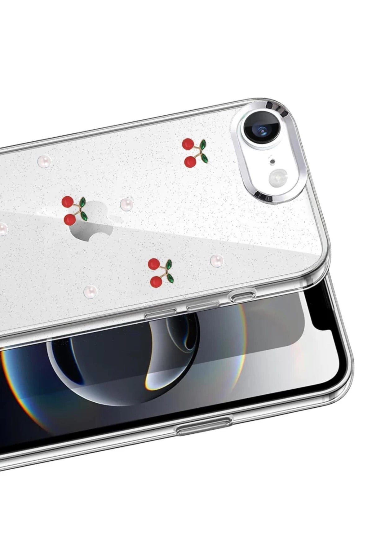 Apple iPhone 16E Uyumlu Fiyonk Desenli Kapak - Desen 9