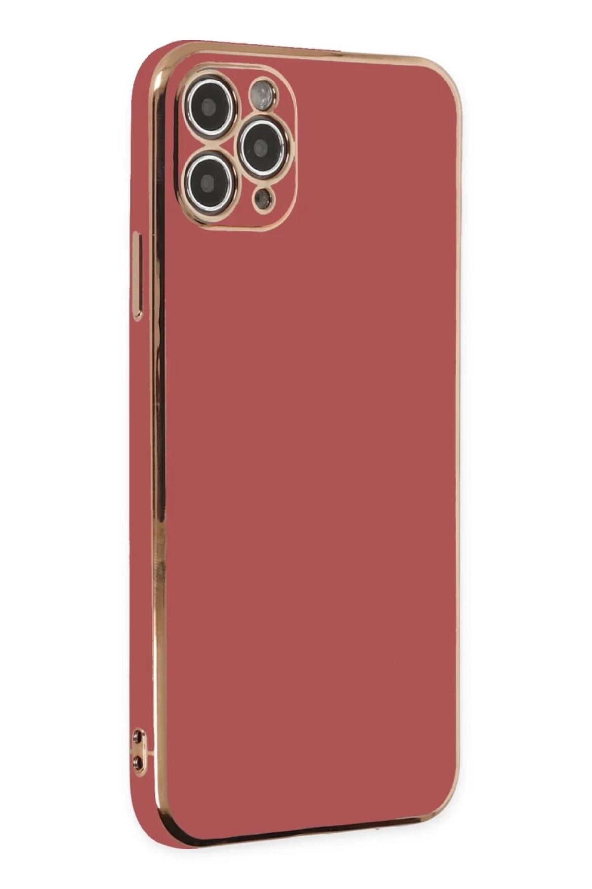 Apple iPhone 11 Pro Max Uyumlu Kılıf Volet Silikon - Kırmızı