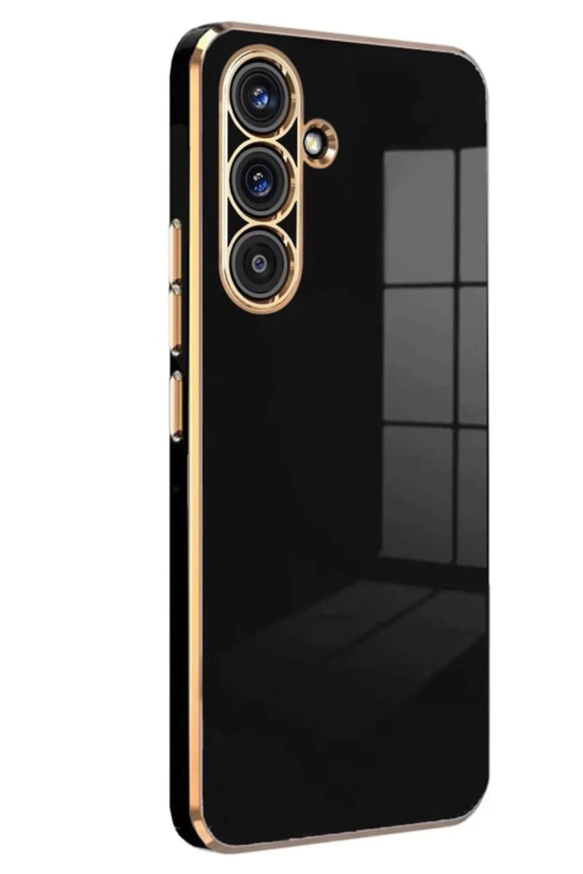 Samsung Galaxy A36 Uyumlu Kılıf Volet Silikon - Siyah