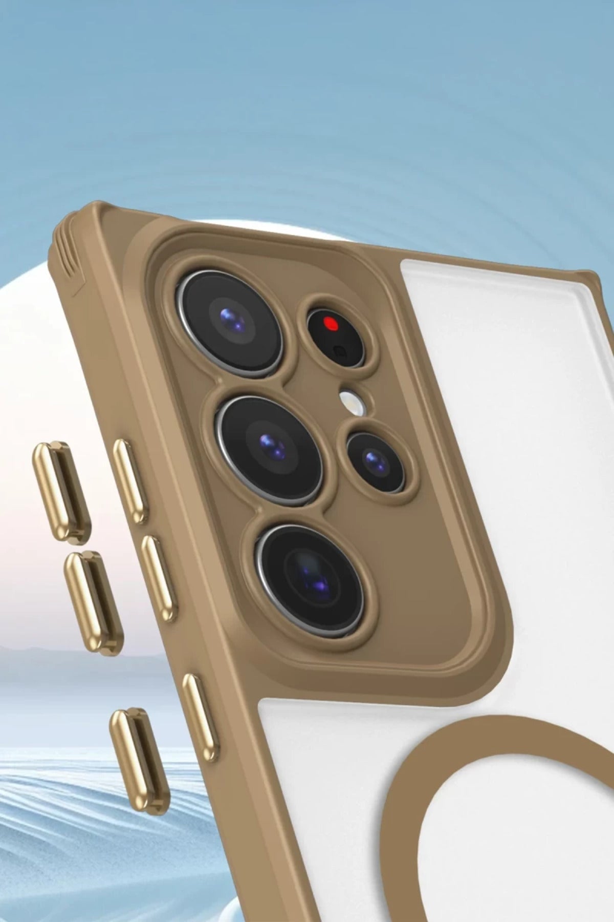 Samsung Galaxy S23 Ultra Uyumlu Kılıf Enka Magsafe Silikon Kılıf - Titan Gri