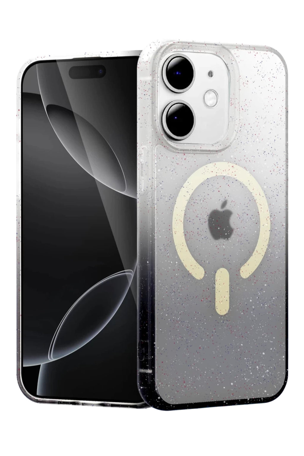 Apple iPhone 12 Uyumlu Pummel Shiny Magsafe Kapak - Siyah