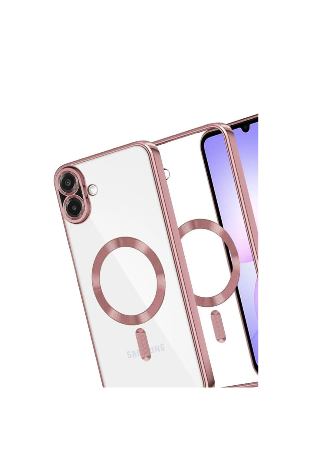 Samsung Galaxy A07 4G Uyumlu Kross Magneticsafe Kapak - Rose