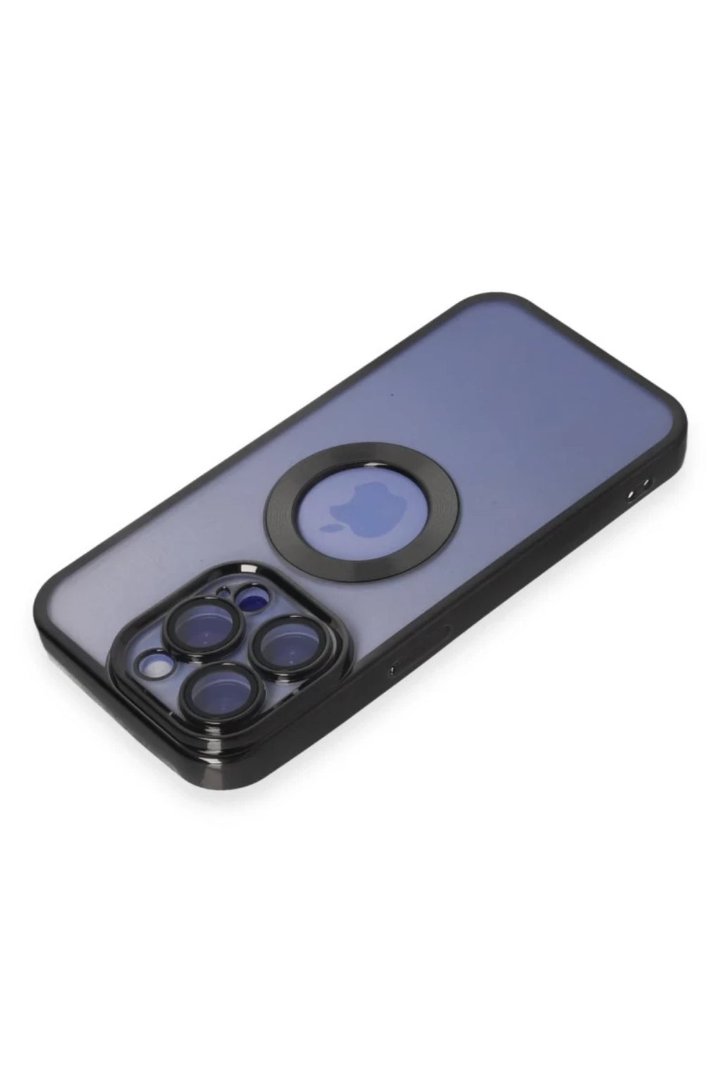 Apple iPhone 15 Pro Max Uyumlu Kılıf Slot Silikon - Siyah