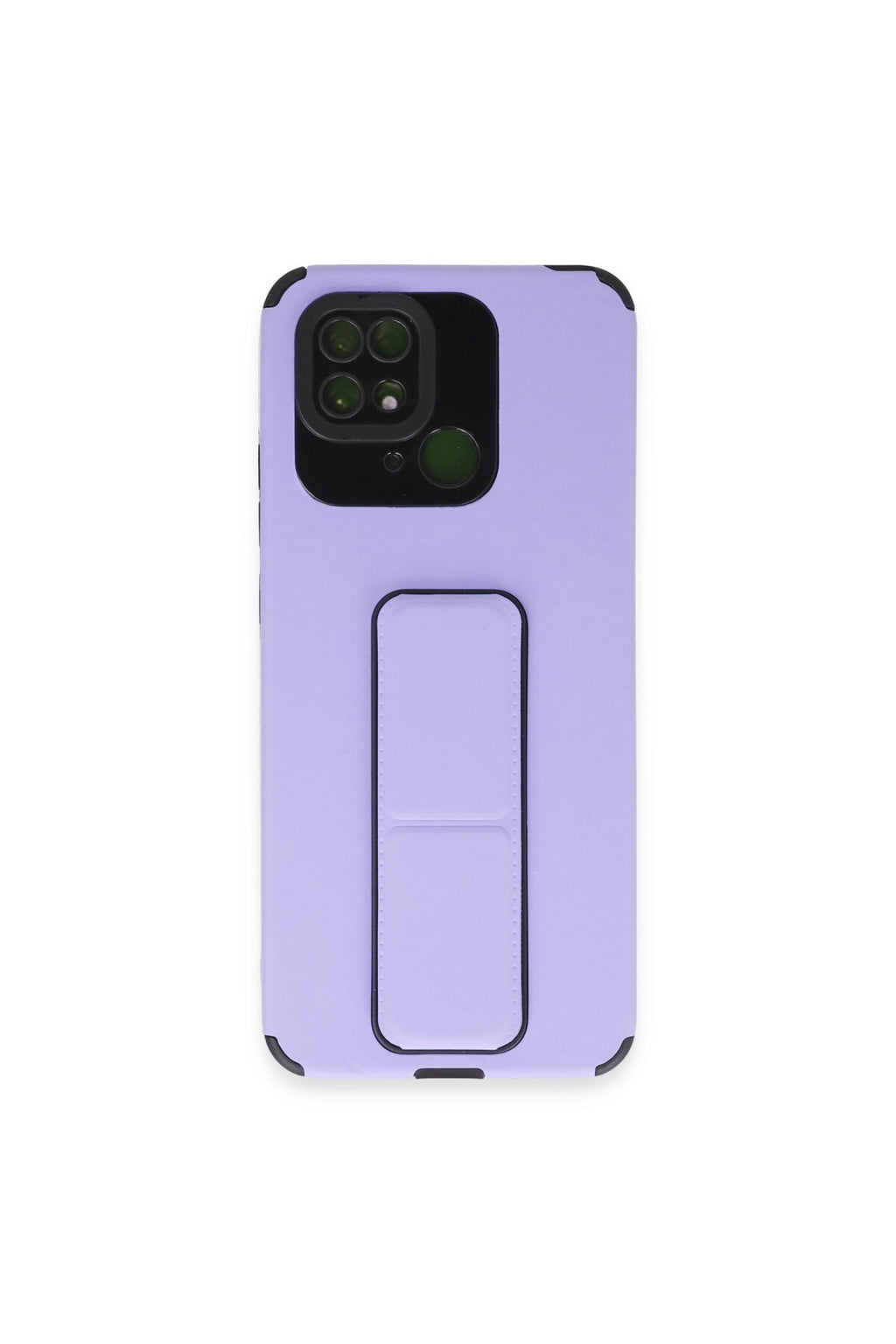 Xiaomi Redmi 10C Uyumlu Kılıf Mega Standlı Silikon - Lila
