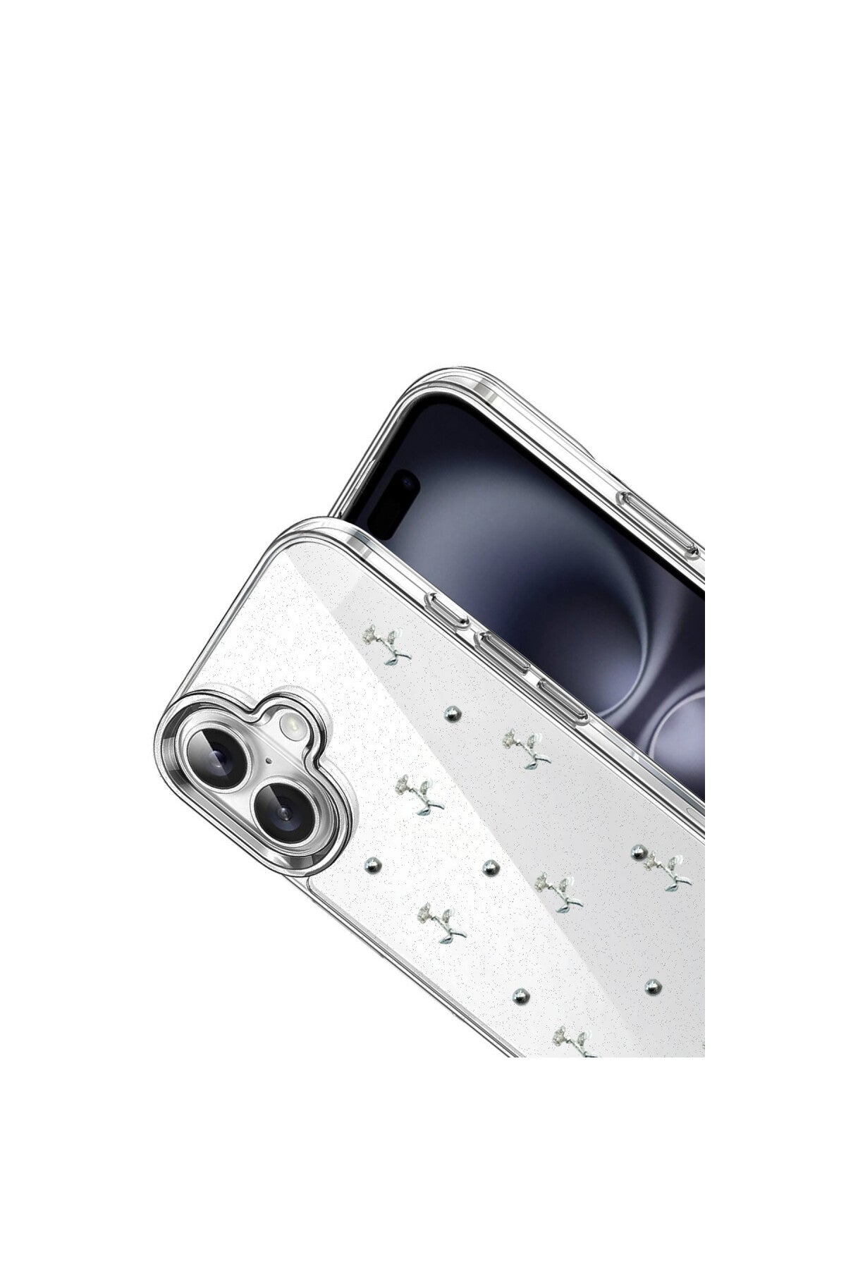 Apple iPhone 16 Plus Uyumlu Fiyonk Desenli Kapak - Desen 4