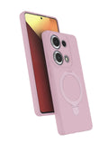 Xiaomi Redmi Note 13 Pro 4G Uyumlu Regal Magsafe Standlı Kapak - Açık Pembe