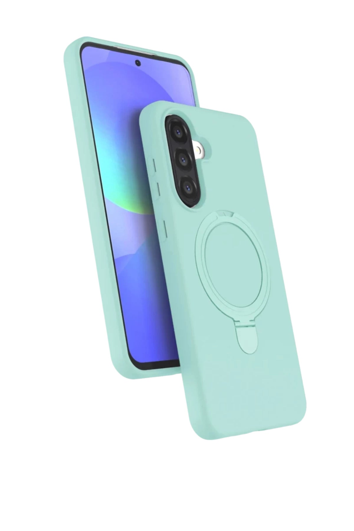 Samsung Galaxy A26 Uyumlu Regal Magsafe Standlı Kapak - Su Yeşili