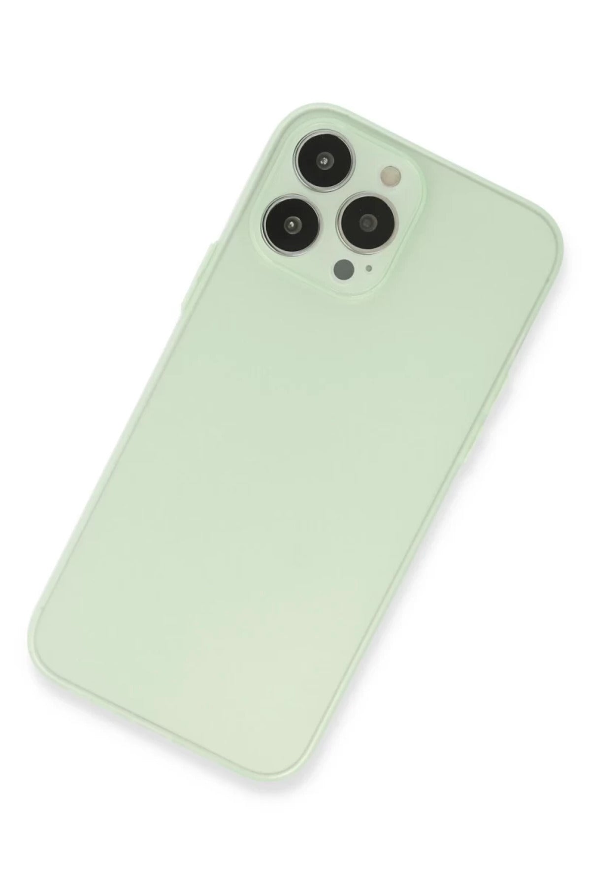 Apple iPhone 13 Pro Max Uyumlu Kılıf Puma Silikon - Açık Yeşil