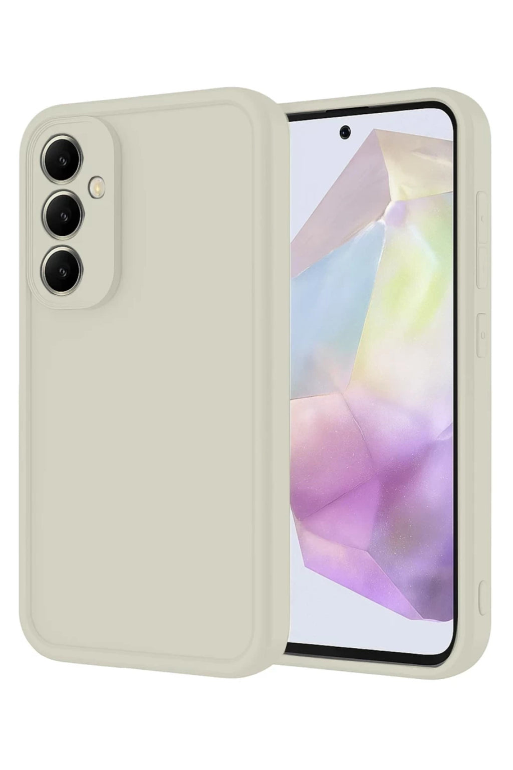Samsung Galaxy A17 5G Uyumlu Viera Silikon - Krem