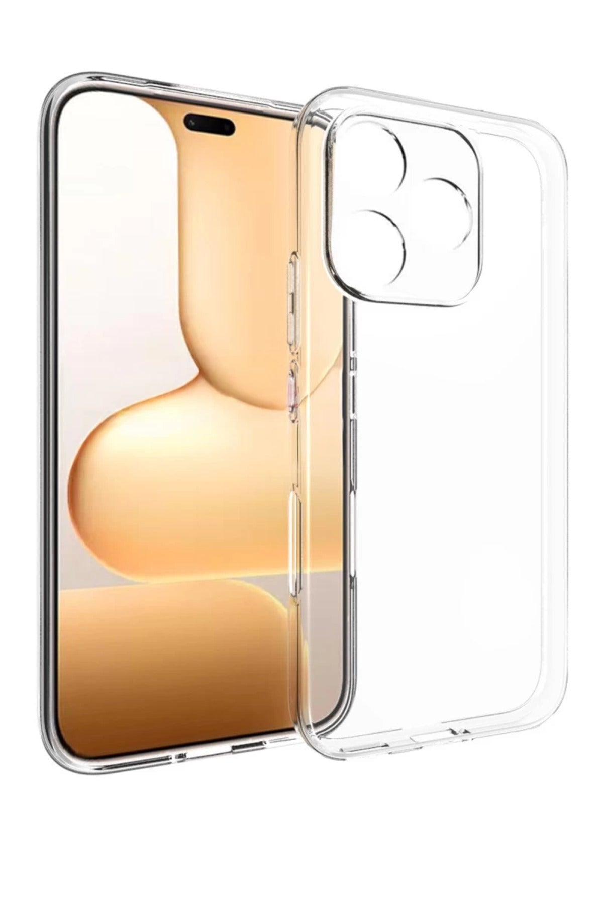 Huawei Honor 600 Lite Uyumlu Lüx Şeffaf Silikon - Şeffaf
