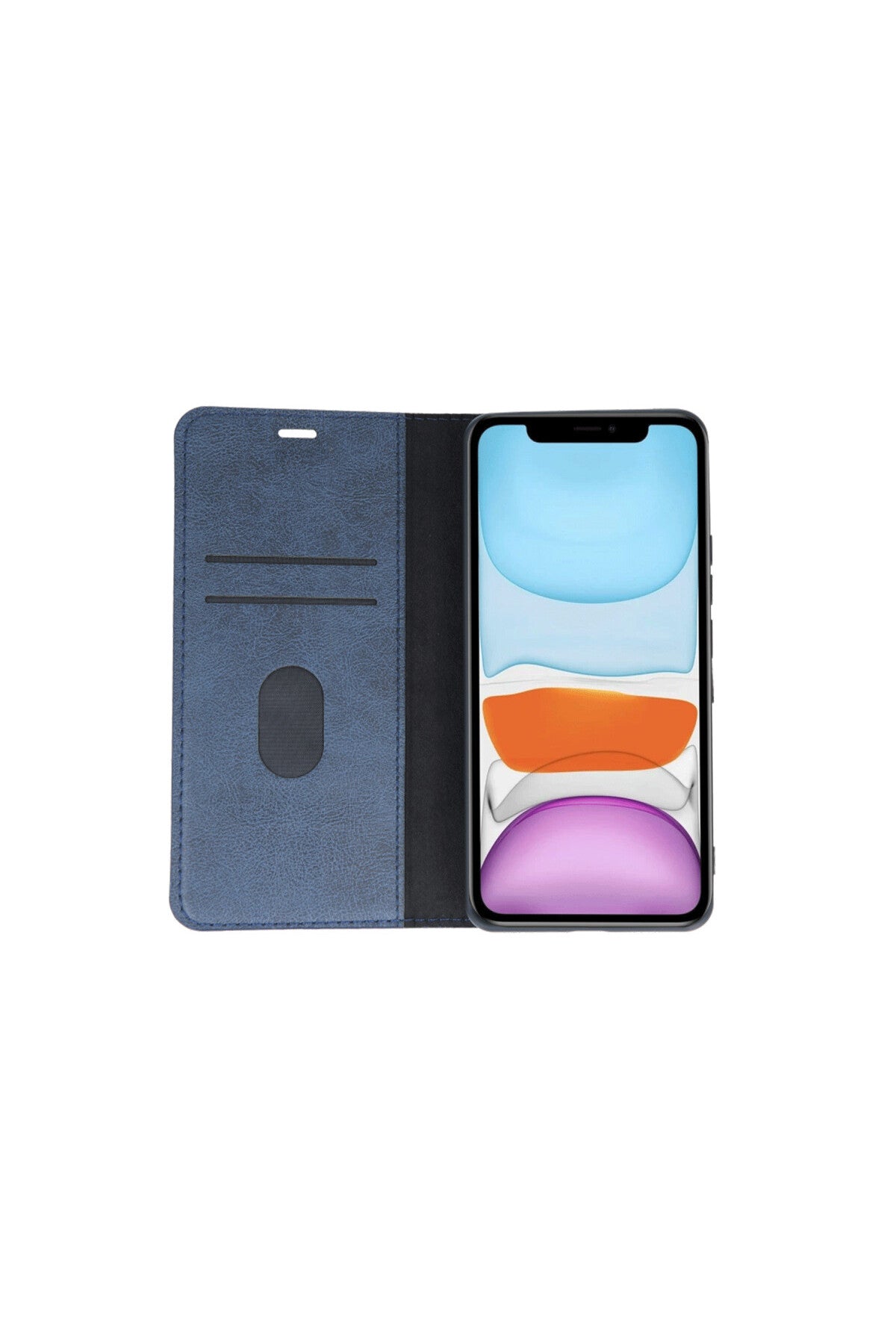 Apple iPhone 11 Uyumlu Kılıf Trend S Plus Kapaklı Kılıf - Siyah