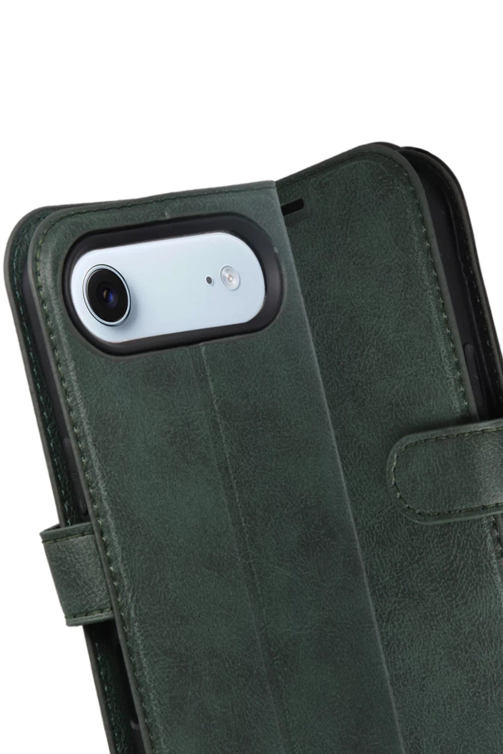 Apple iPhone 17 Air Uyumlu Trend S Plus Kapaklı Kılıf - Yeşil