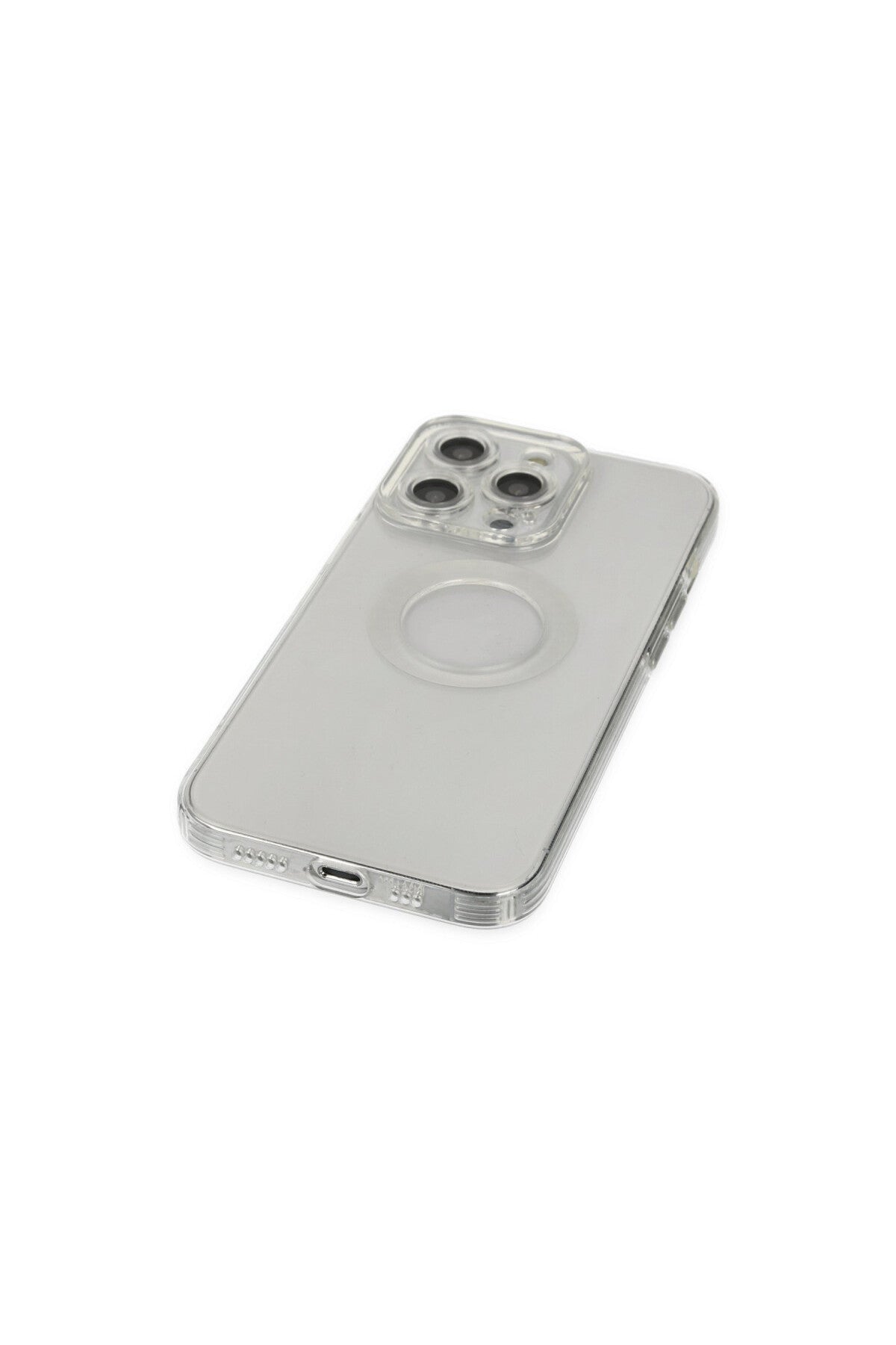 Apple iPhone 13 Pro Uyumlu Kılıf Santa Lens Silikon - Şeffaf