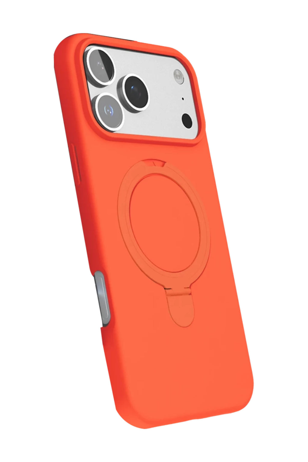 Apple iPhone 17 Pro Uyumlu Regal Magsafe Standlı Kapak - Turuncu