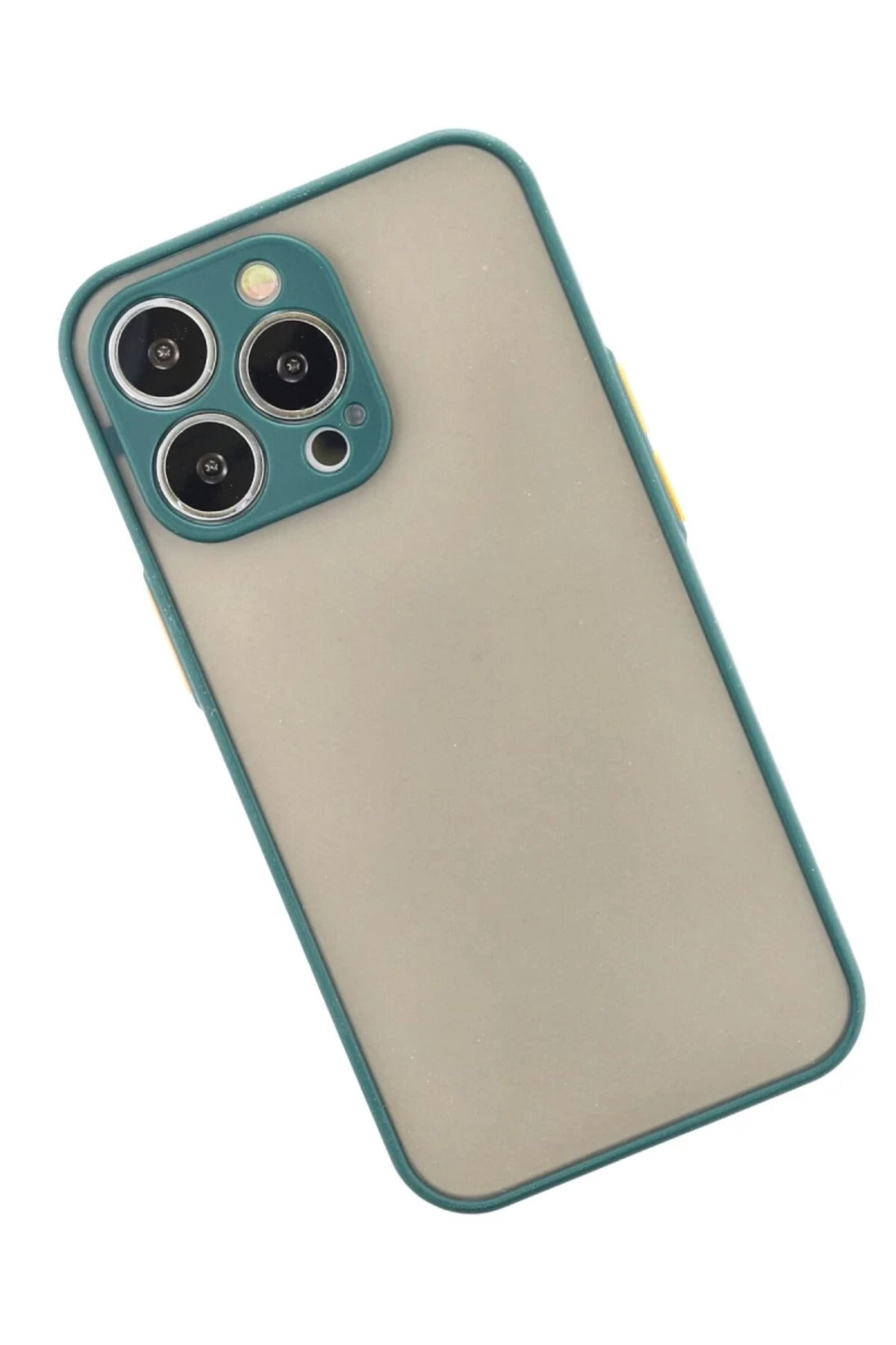 Apple iPhone 13 Pro Uyumlu Kılıf Montreal Silikon Kapak - Yeşil