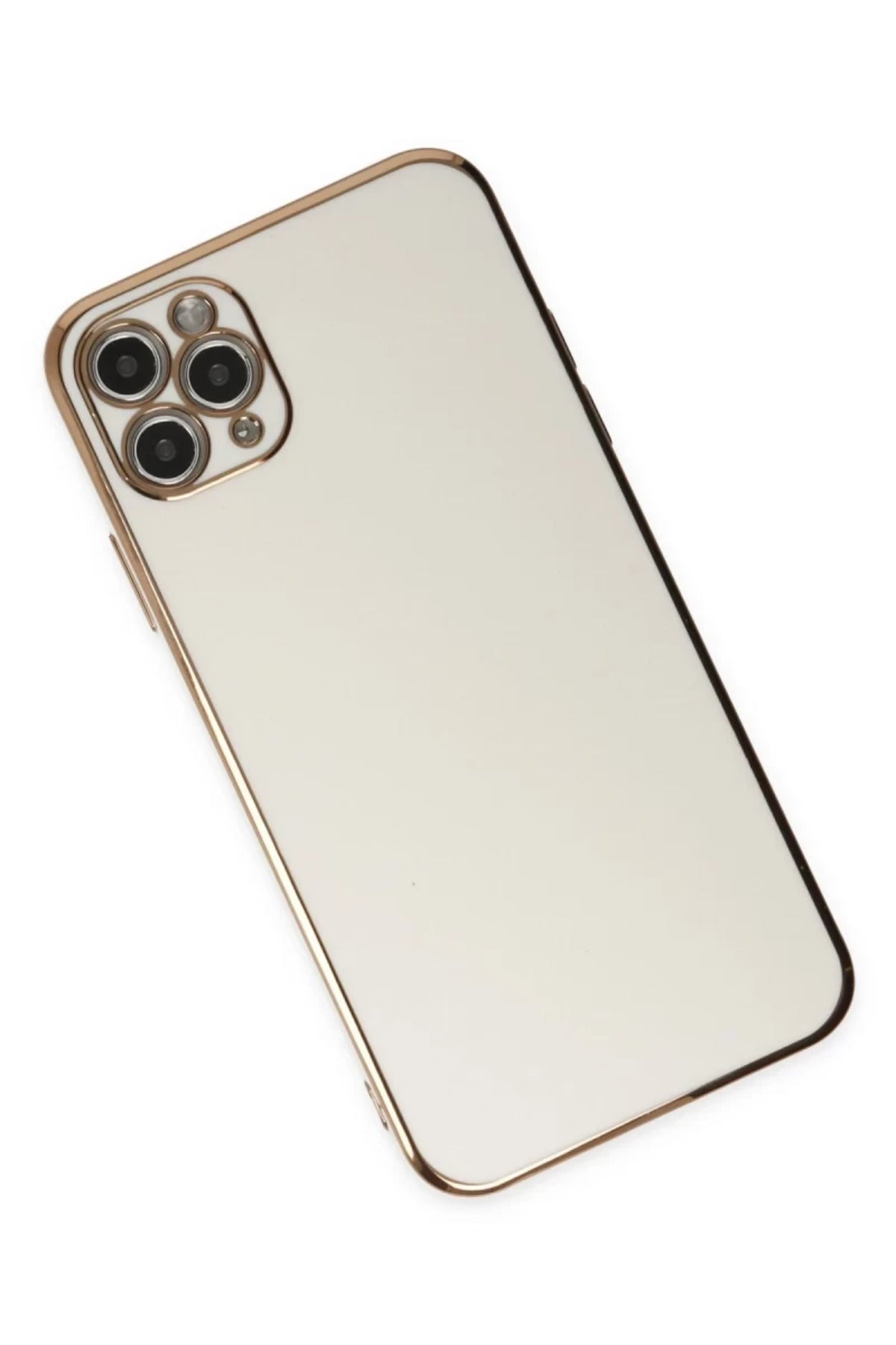Apple iPhone 11 Pro Max Uyumlu Kılıf Volet Silikon - Beyaz
