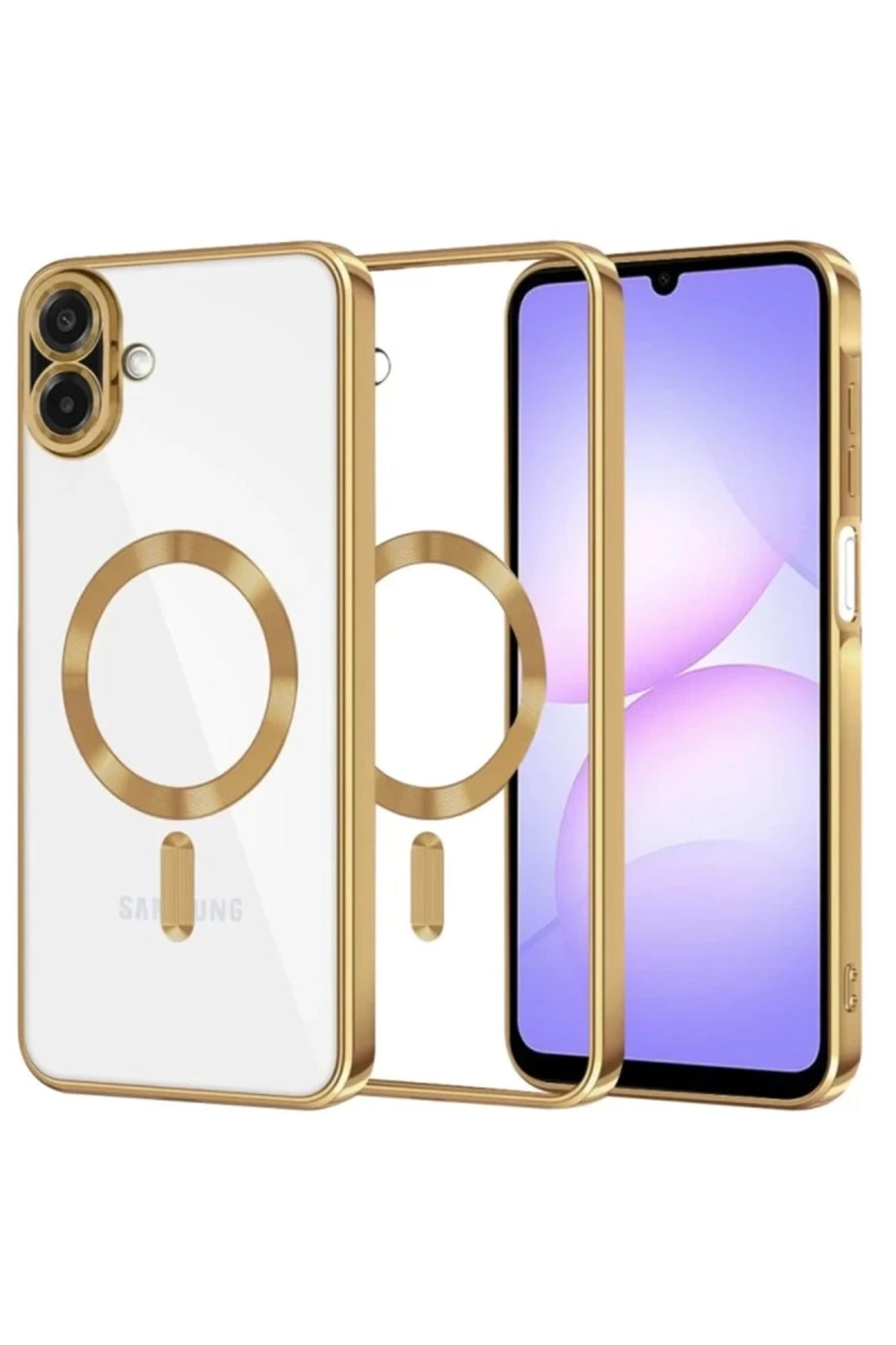 Samsung Galaxy A07 4G Uyumlu Kross Magneticsafe Kapak - Gold