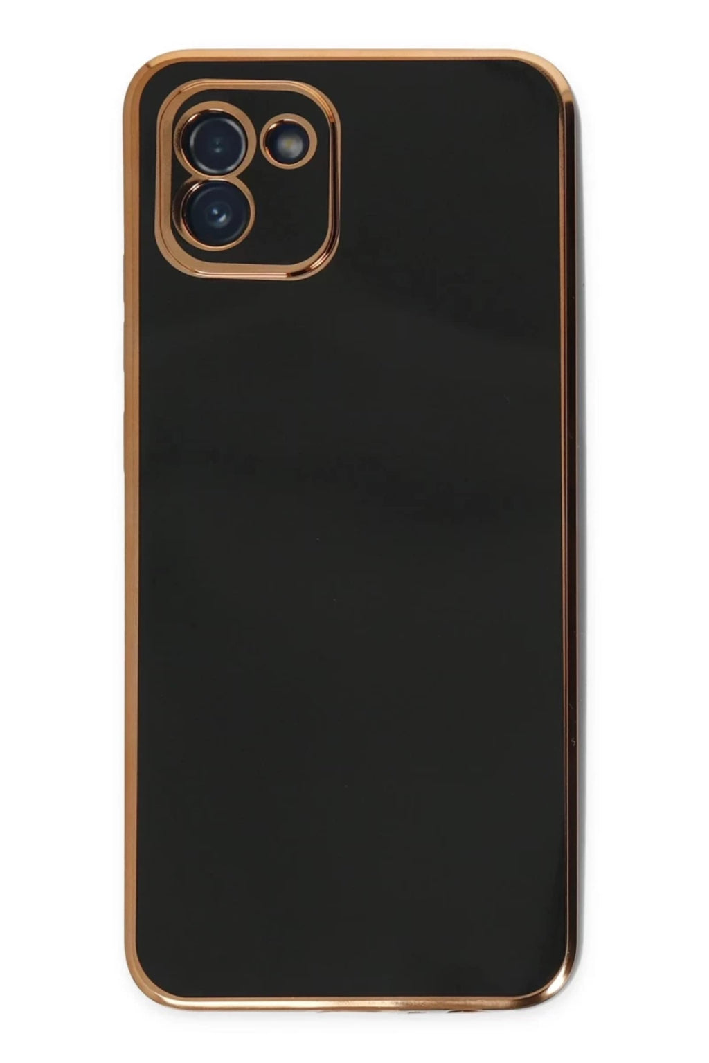 Samsung Galaxy A03 Uyumlu Kılıf Volet Silikon - Siyah