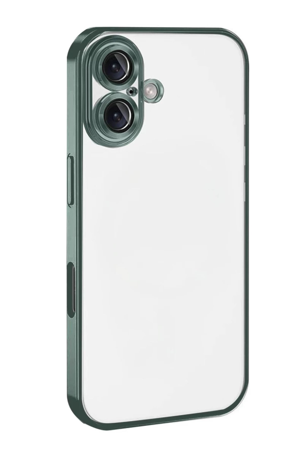 Apple iPhone 17 Uyumlu Lensli Silikon - Yeşil