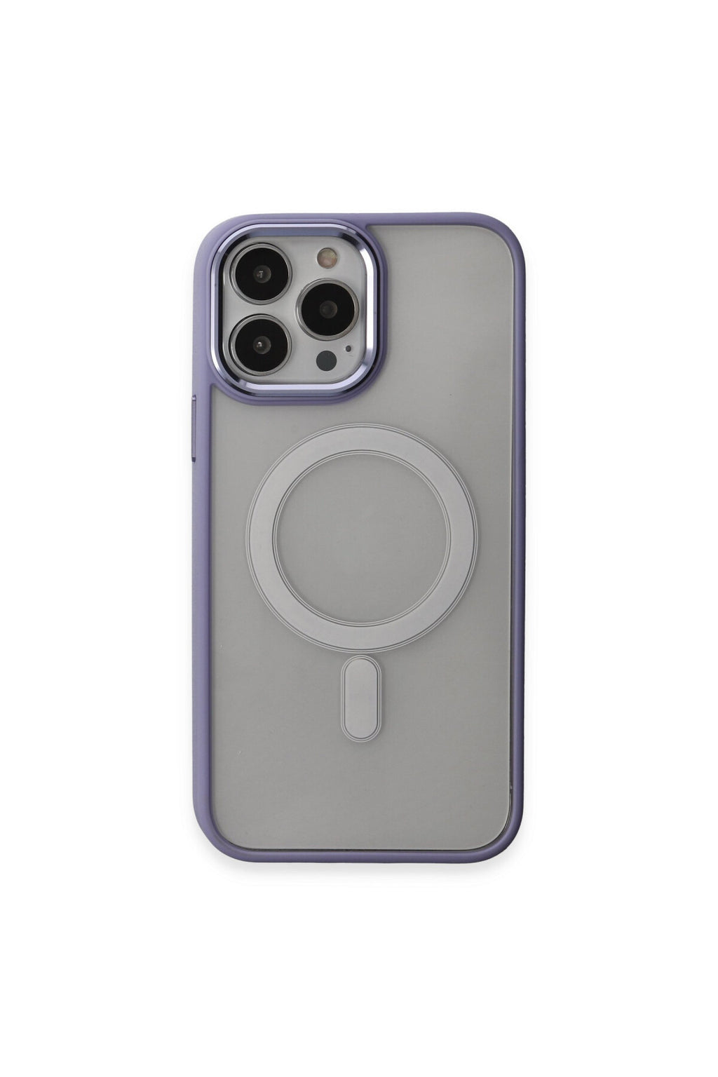Apple iPhone 15 Pro Uyumlu Kılıf Room Magneticsafe Silikon - Lila