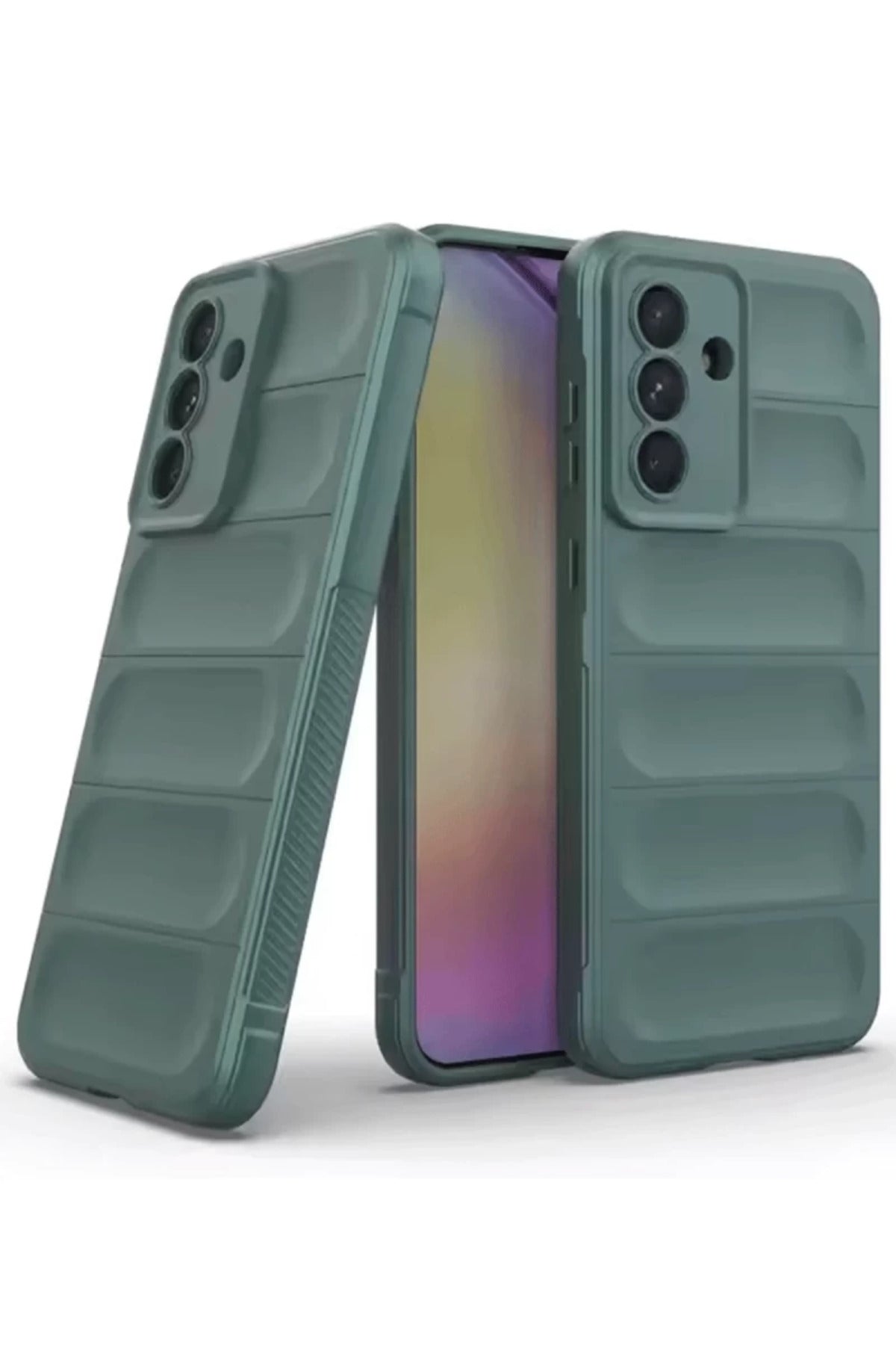 Samsung Galaxy A26 Uyumlu Kılıf Optimum Silikon - Koyu Yeşil