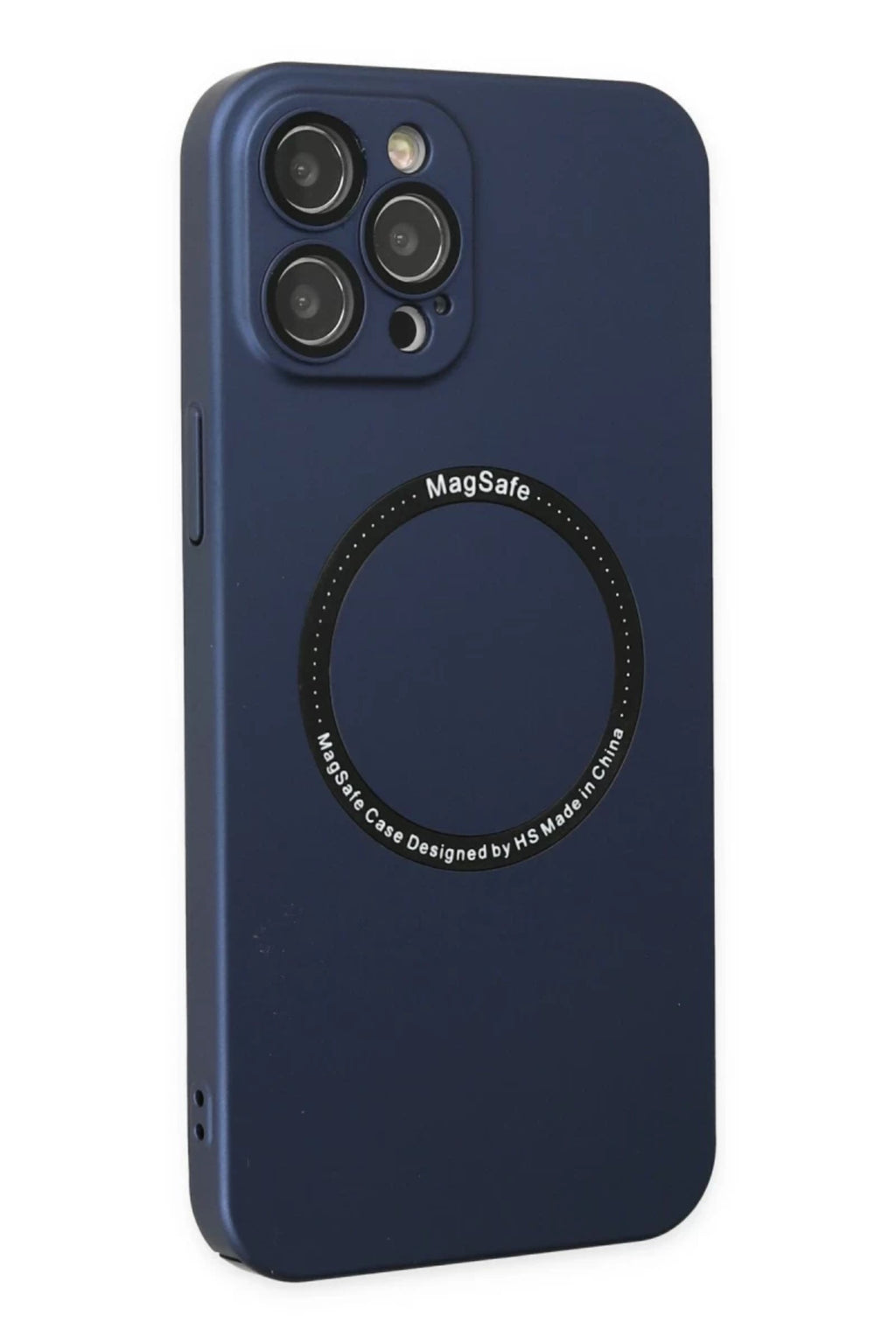 Apple iPhone 12 Pro Uyumlu Kılıf Jack Magneticsafe Lens Silikon - Lacivert