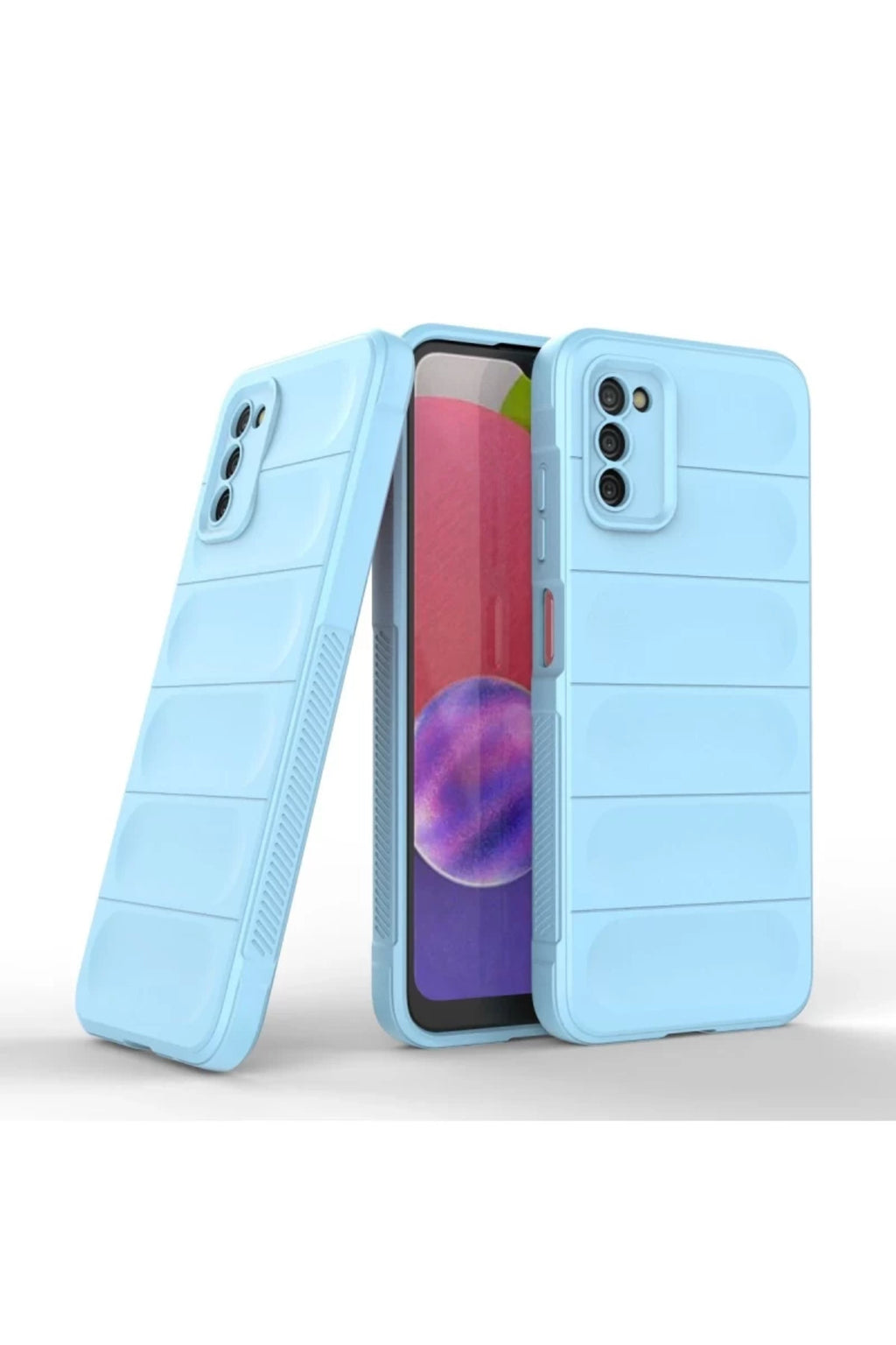 Samsung Galaxy A03S Uyumlu Kılıf Optimum Silikon - Sky Blue