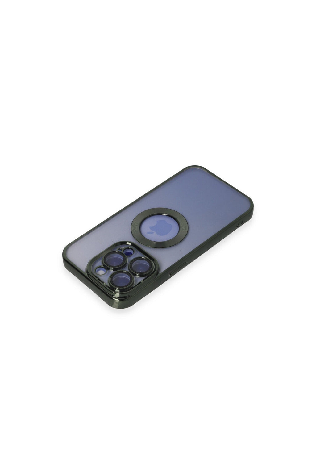 Apple iPhone 15 Pro Uyumlu Kılıf Slot Silikon - Köknar Yeşili