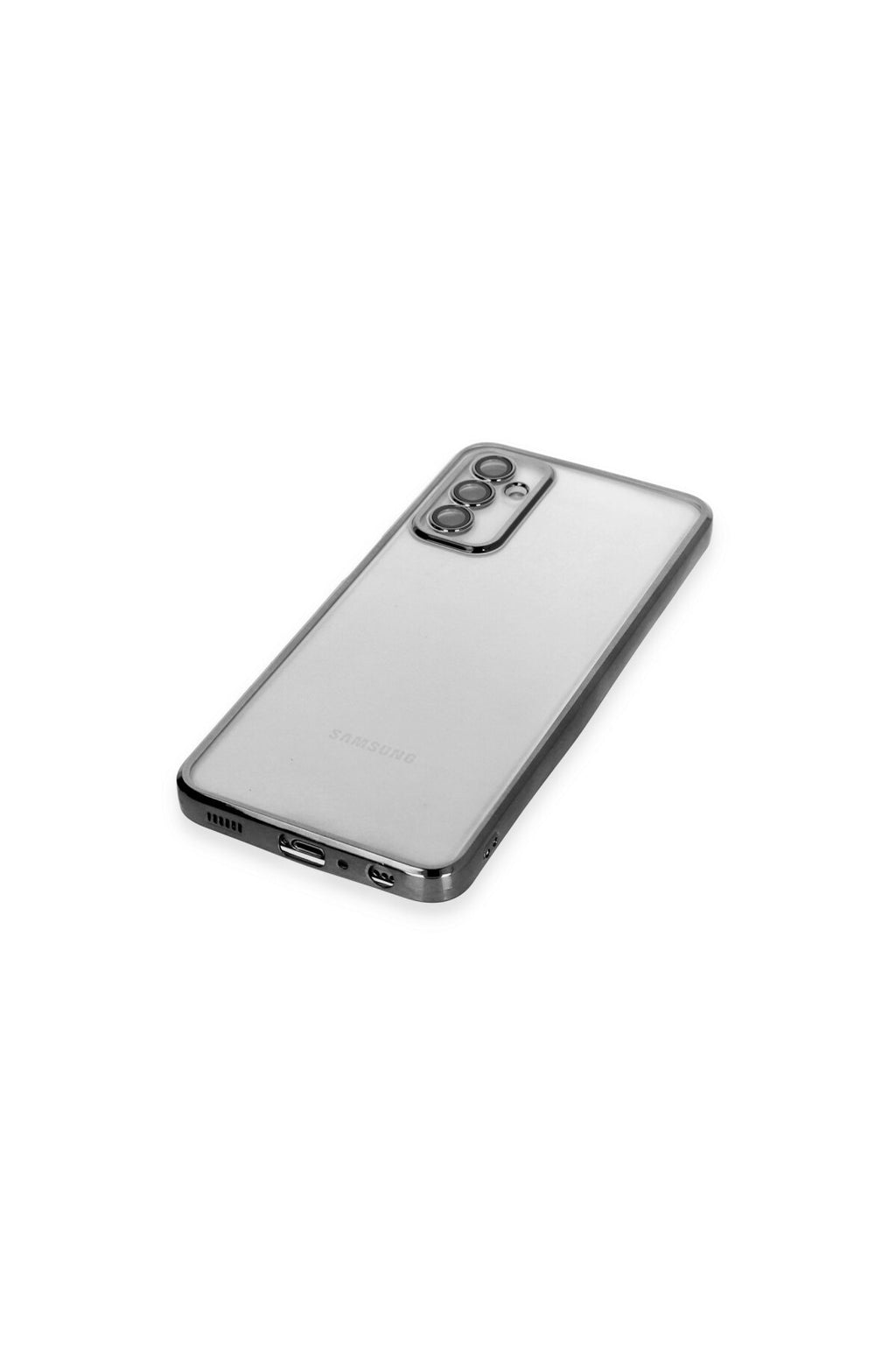 Samsung Galaxy M23 Uyumlu Kılıf Lensli Silikon - Siyah