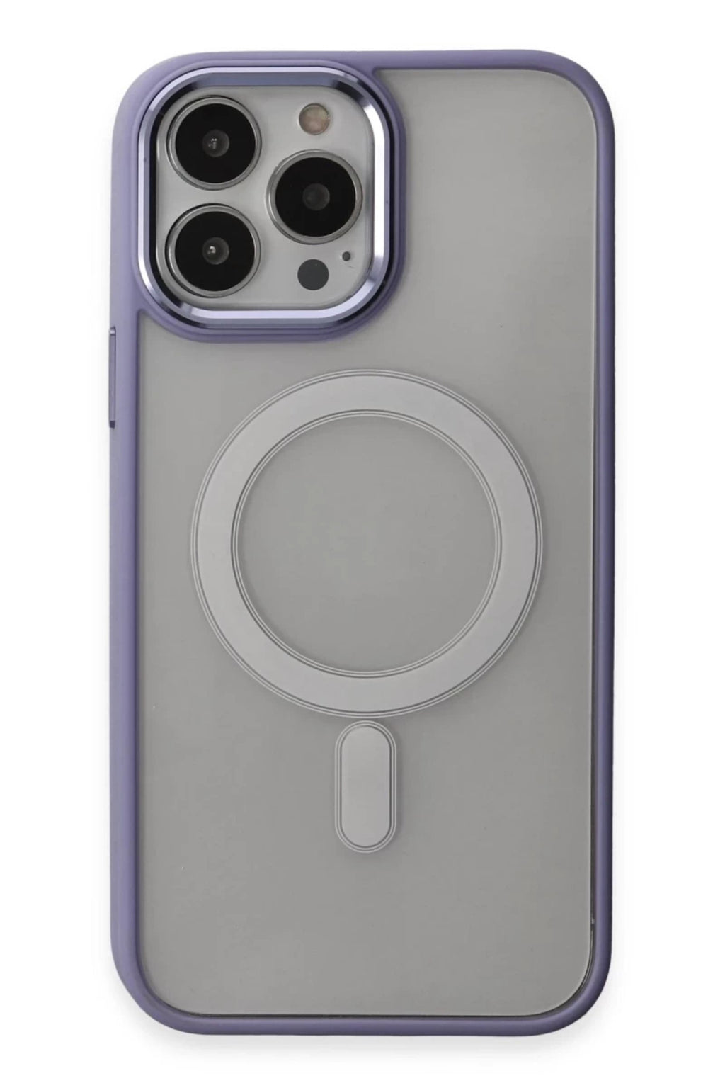 Apple iPhone 15 Pro Max Uyumlu Kılıf Room Magneticsafe Silikon - Lila