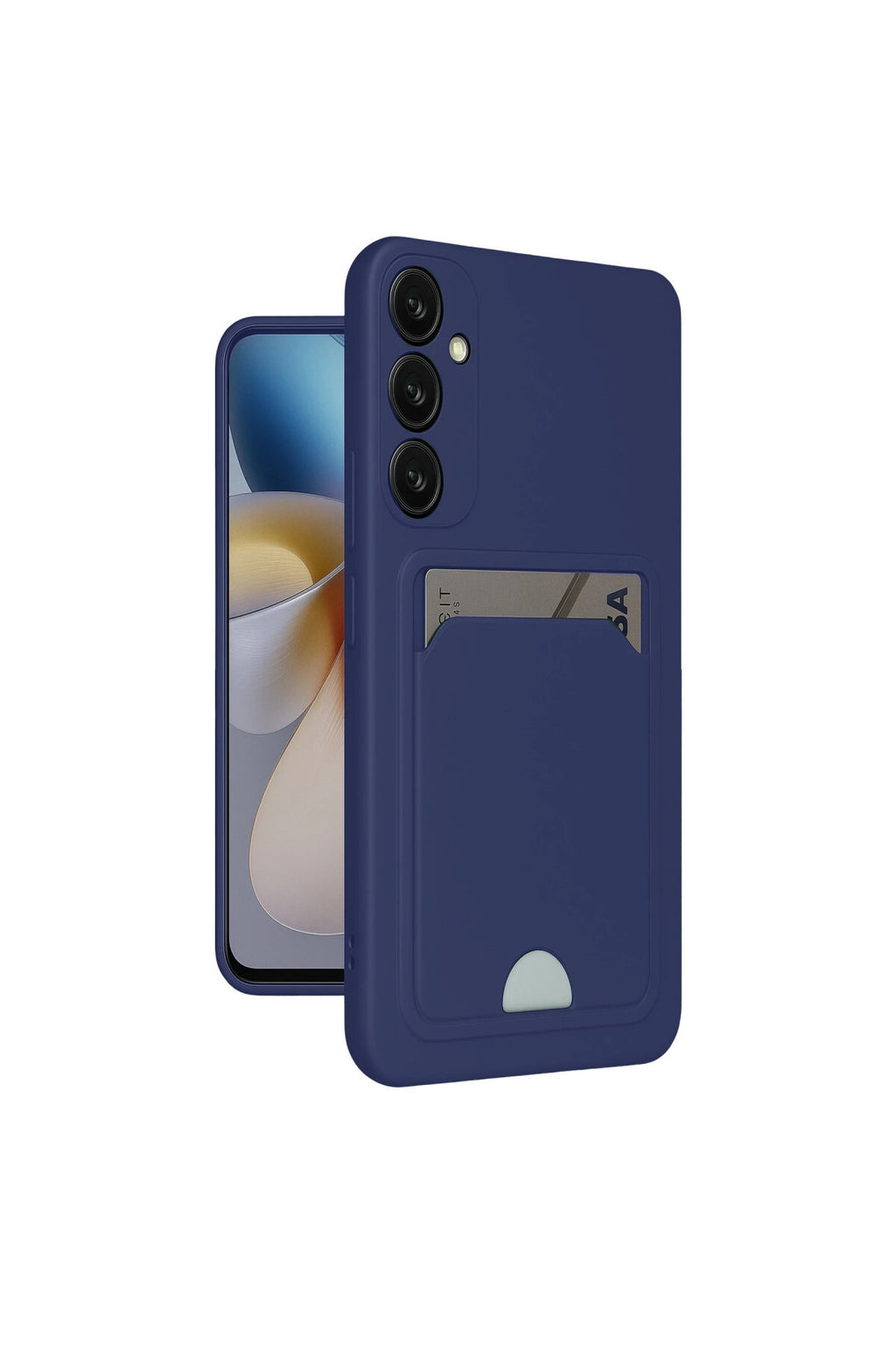 Samsung Galaxy S24 Plus Uyumlu Kelvin Kartvizitli Silikon - Lacivert