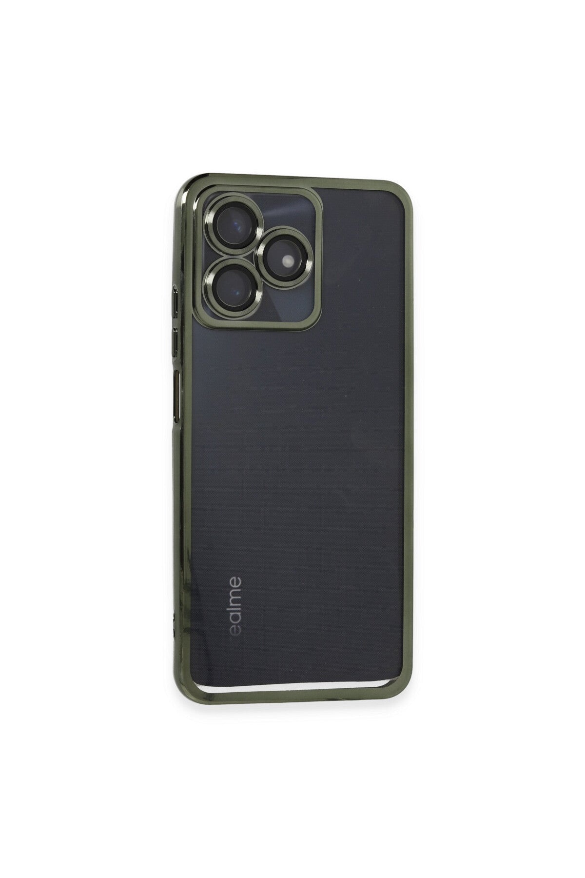 Realme C53 Uyumlu Kılıf Lensli Silikon - Yeşil