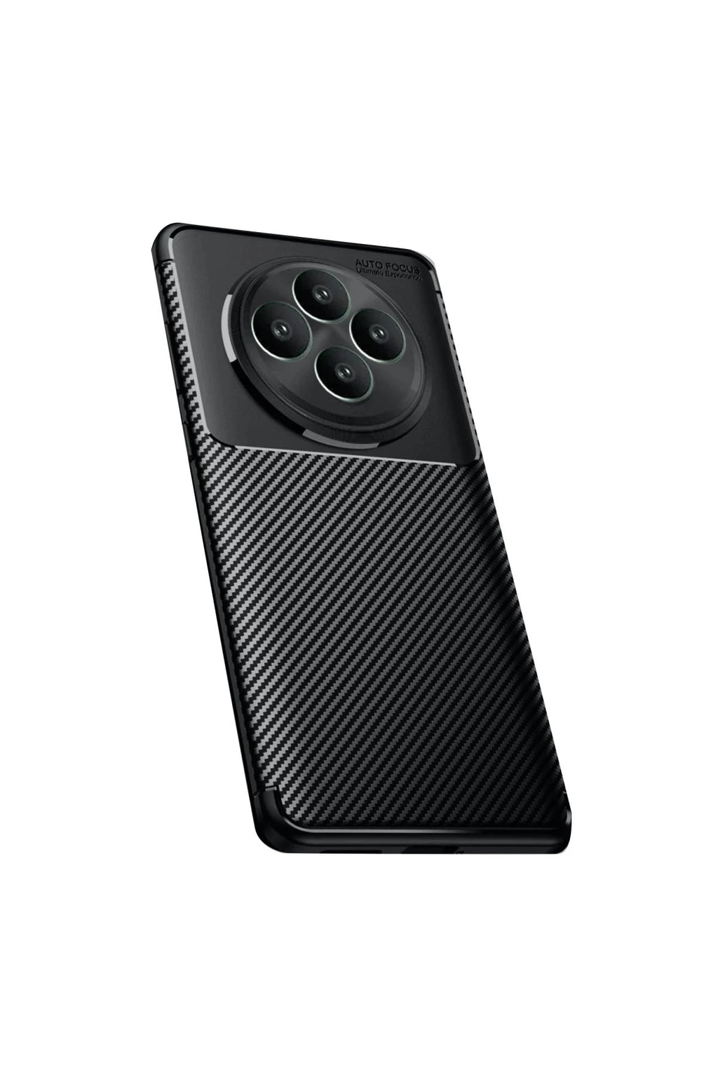 Oppo Reno 11 Uyumlu FS Kılıf Auto Focus Karbon Kapak - Siyah