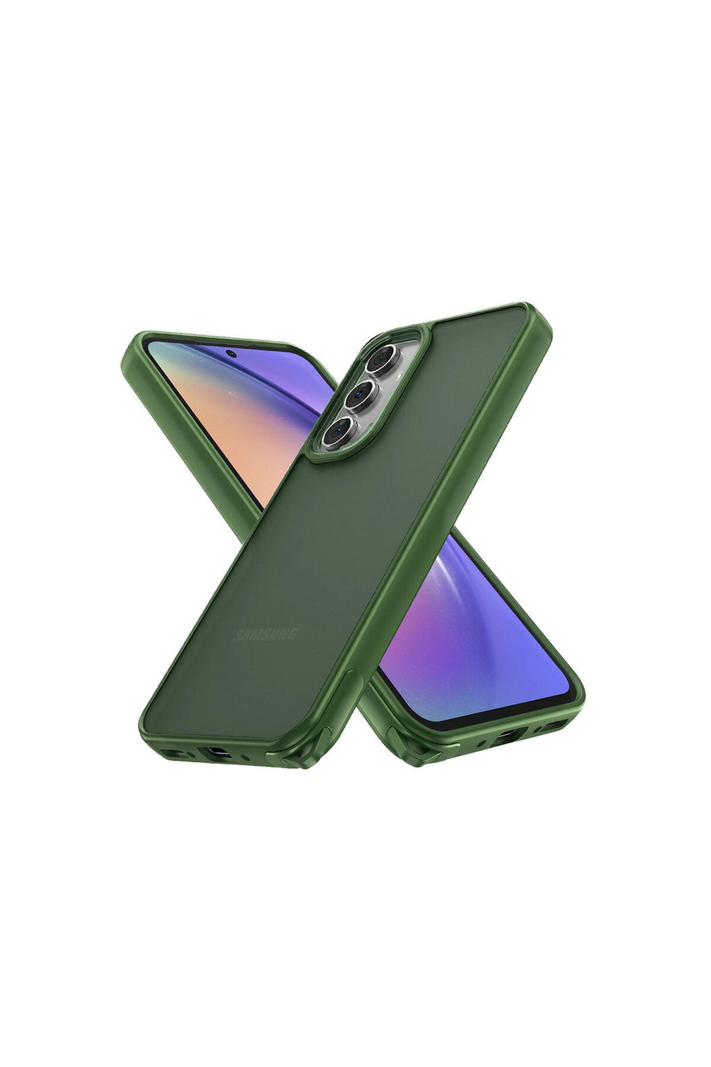 Samsung Galaxy A05S Uyumlu Kılıf Elegant Kapak - Yeşil