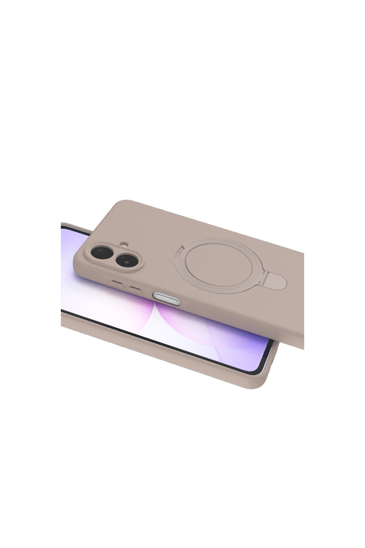 Samsung Galaxy A07 4G Uyumlu Regal Magsafe Standlı Kapak - Çöl Titanyum