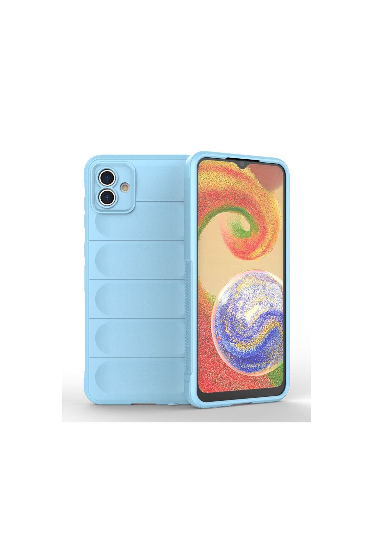 Samsung Galaxy A04 Uyumlu Kılıf Optimum Silikon - Sky Blue