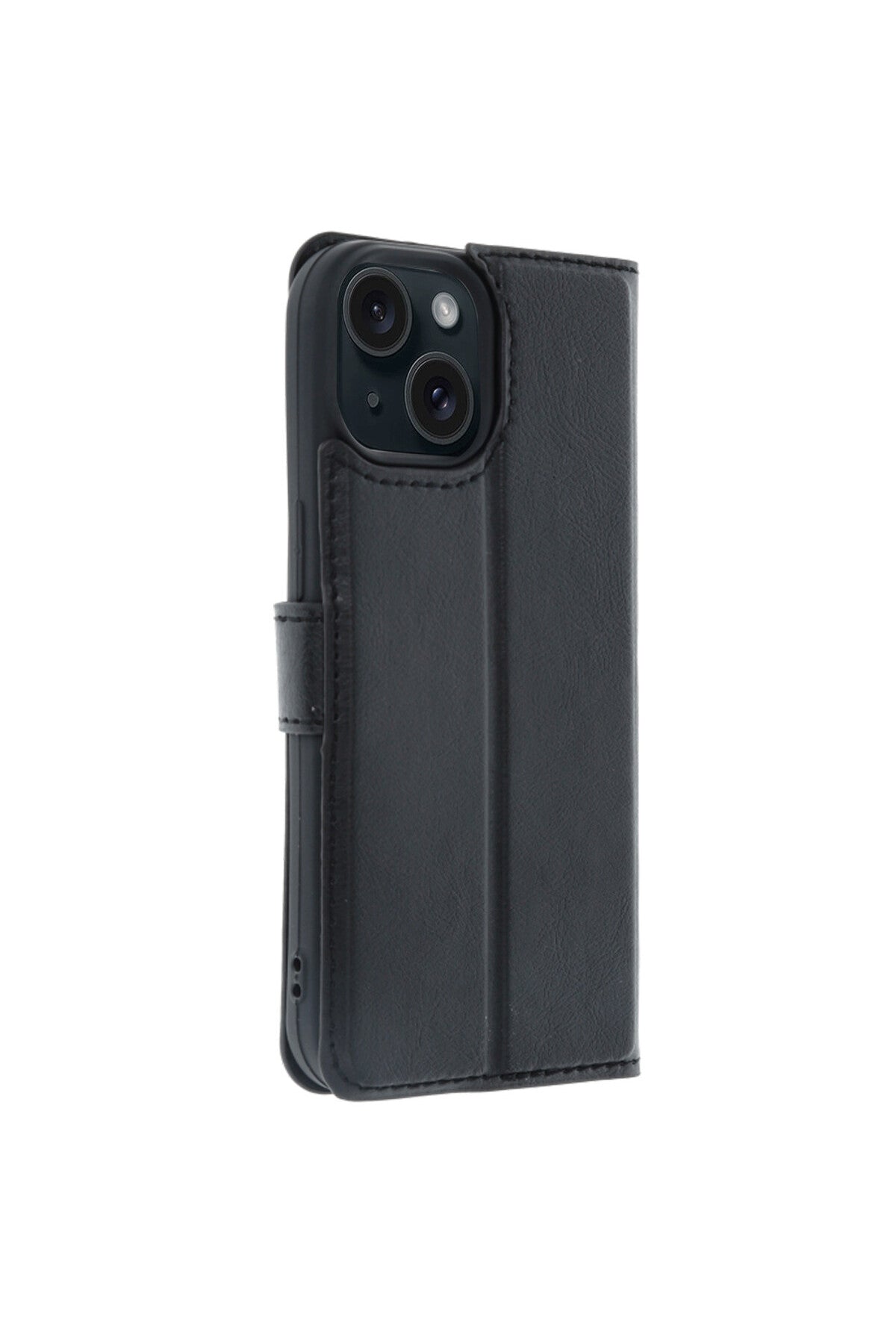 Apple iPhone 15 Uyumlu Trend S Plus Kapaklı Kılıf - Siyah