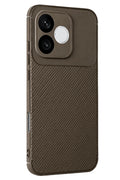 Huawei Honor 600 Lite Uyumlu Auto Focus Karbon Kapak - Kahverengi