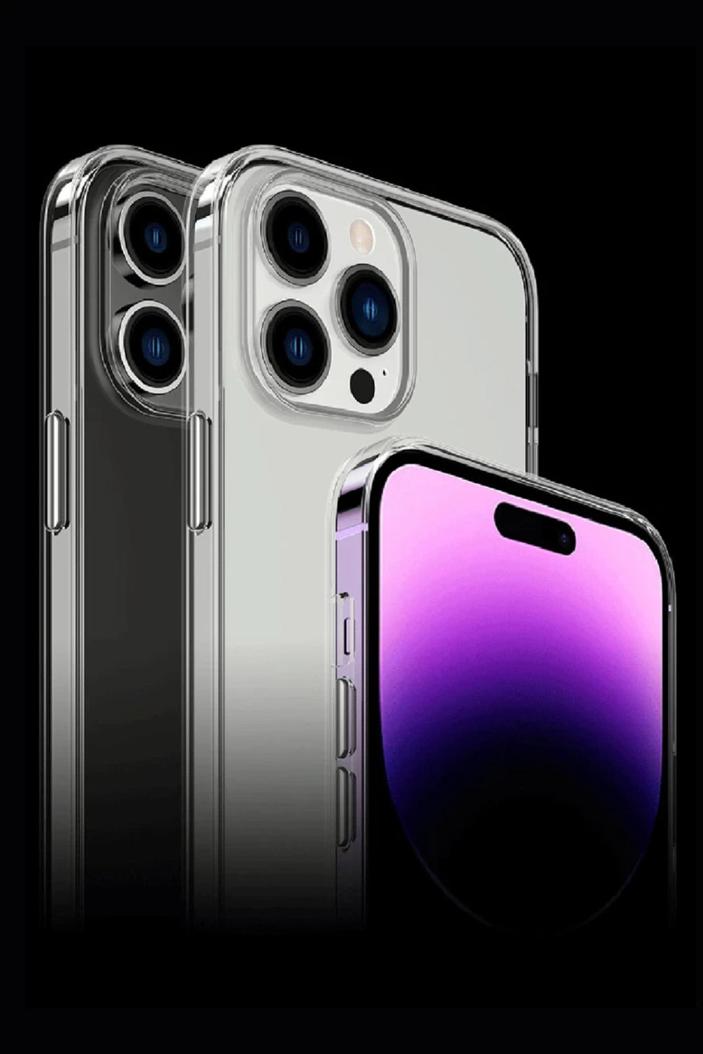 Apple iPhone 15 Pro Max Uyumlu Kılıf Tron Şeffaf Magsafe Kapak - Şeffaf