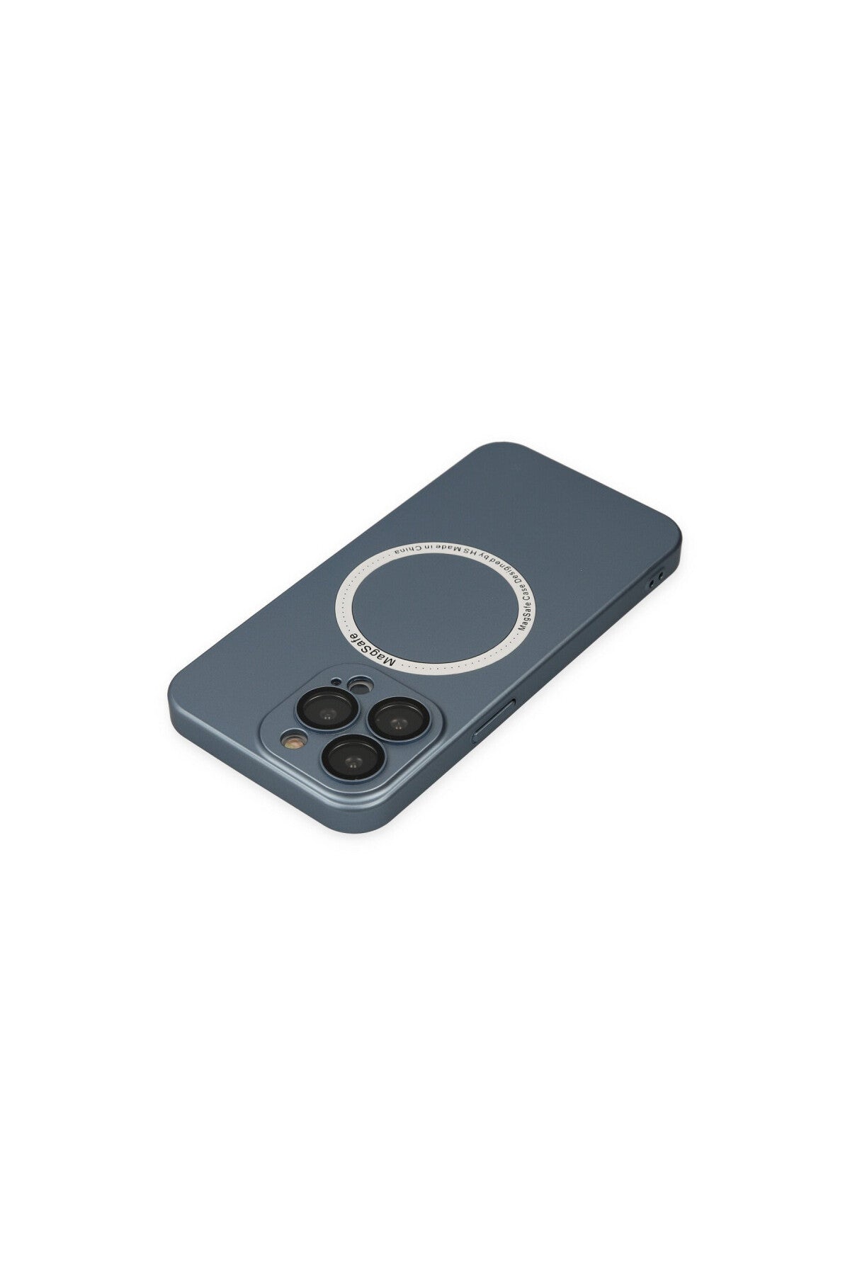 Apple iPhone 13 Pro Uyumlu Kılıf Jack Magneticsafe Lens Silikon - Sierra Blue