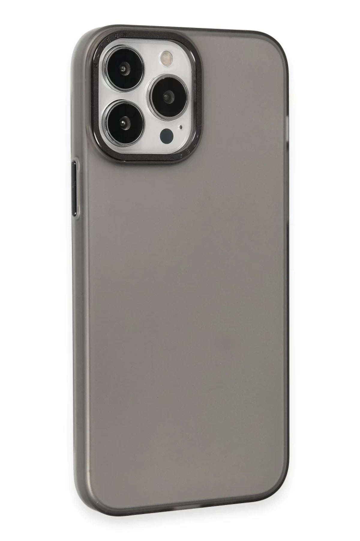 Apple iPhone 15 Pro Max Uyumlu Kılıf Modos Metal Kapak - Siyah