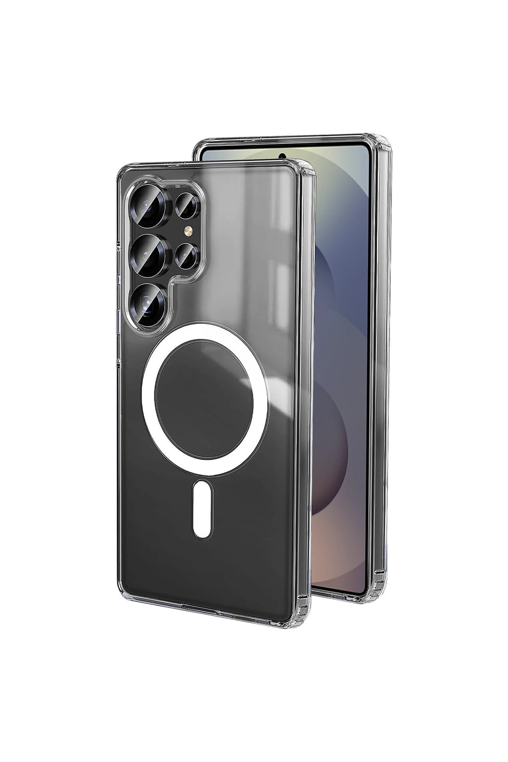 Samsung Galaxy S26 Ultra Uyumlu Magneticsafe Şeffaf Silikon - Şeffaf