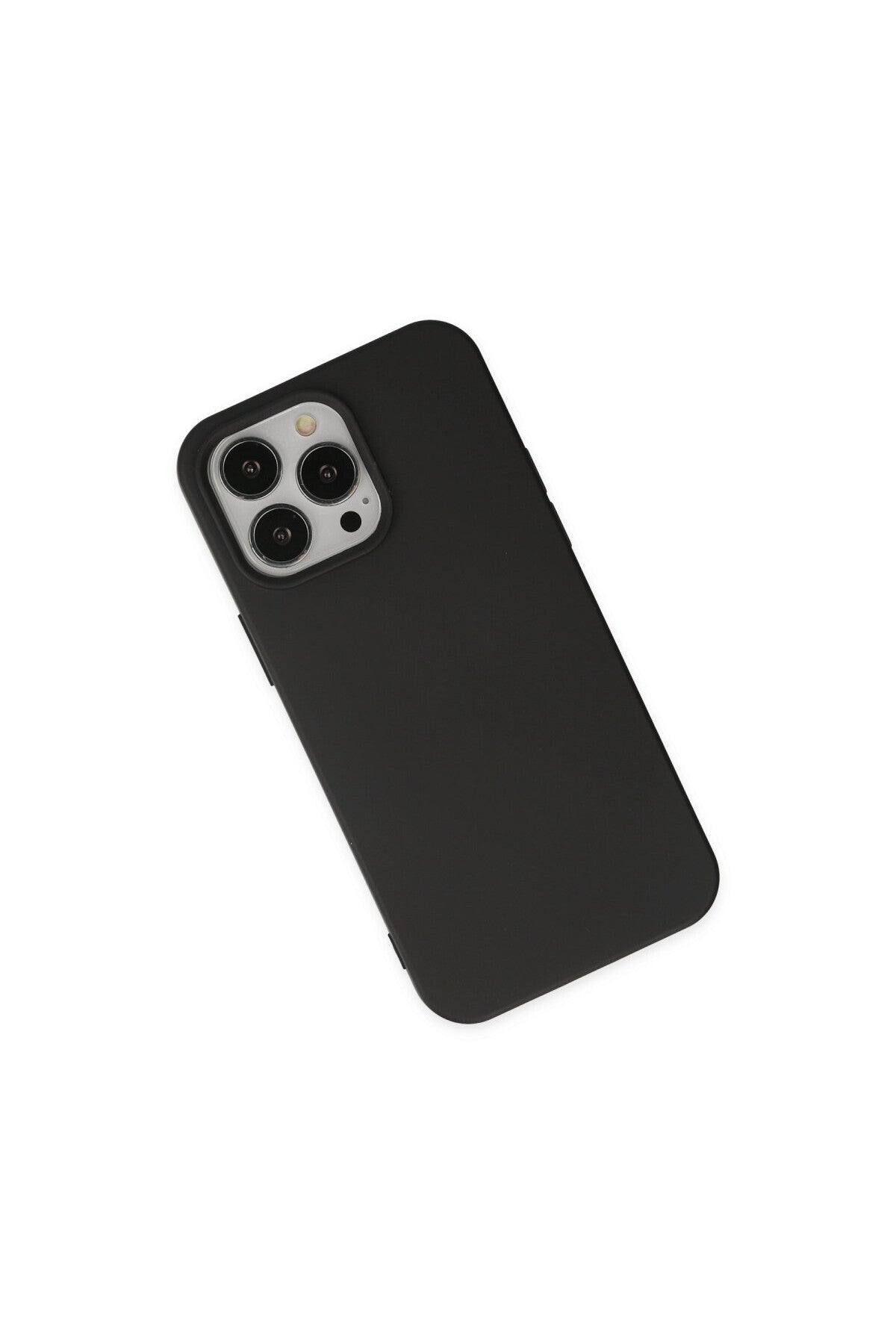 Apple iPhone 15 Pro Uyumlu Kılıf Nano içi Kadife Silikon - Siyah