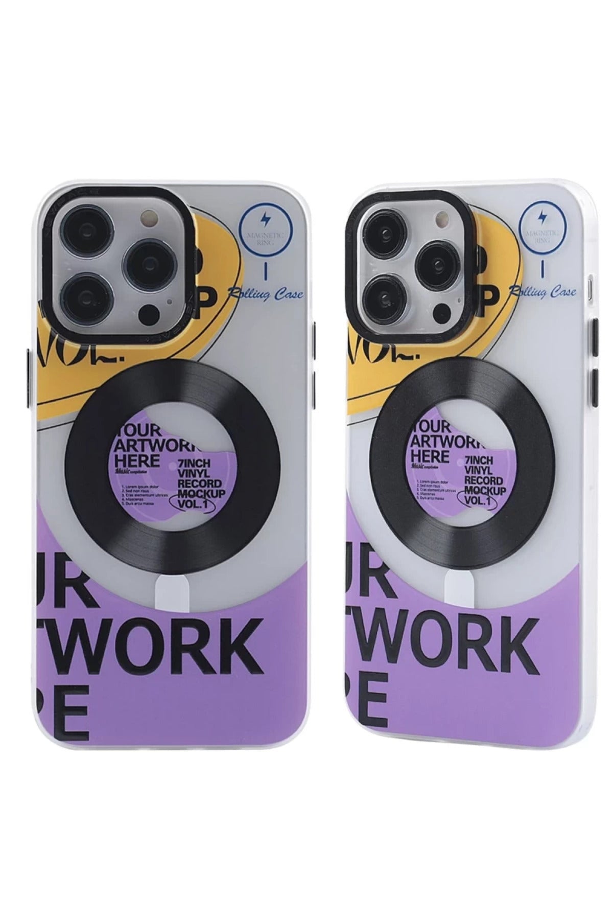 Apple iPhone 14 Pro Uyumlu Kılıf Apollo Magneticsafe Desenli Kapak - Apollo Şeffaf - 6