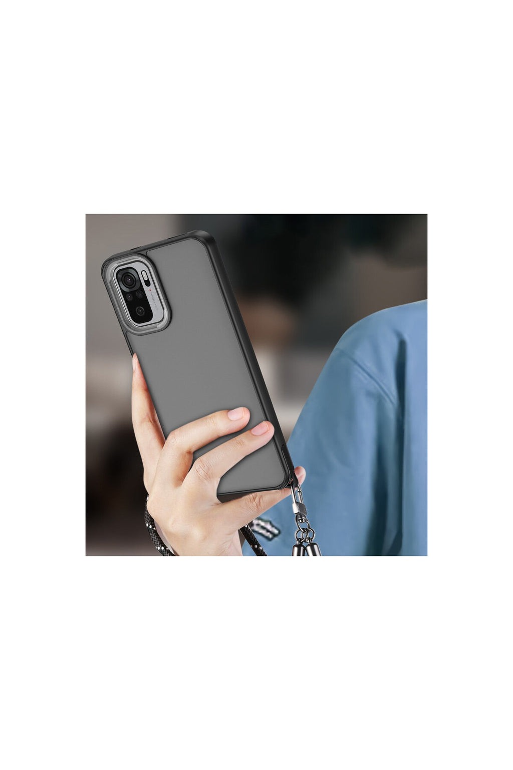 Xiaomi Redmi Note 10 Pro Uyumlu Kılıf Elegant Kapak - Pudra