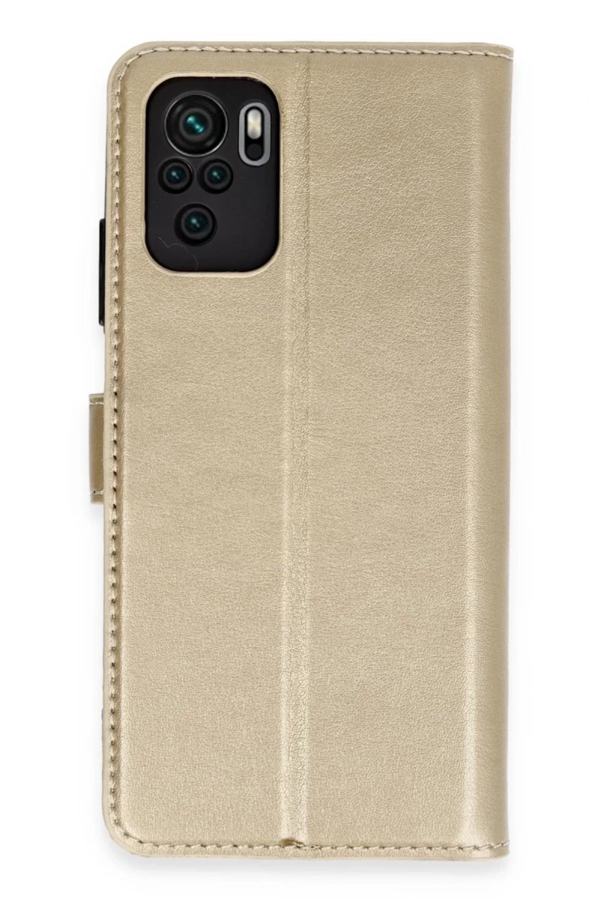 Xiaomi Mi Note 10 Uyumlu Trend S Plus Kapaklı Kılıf - Gold
