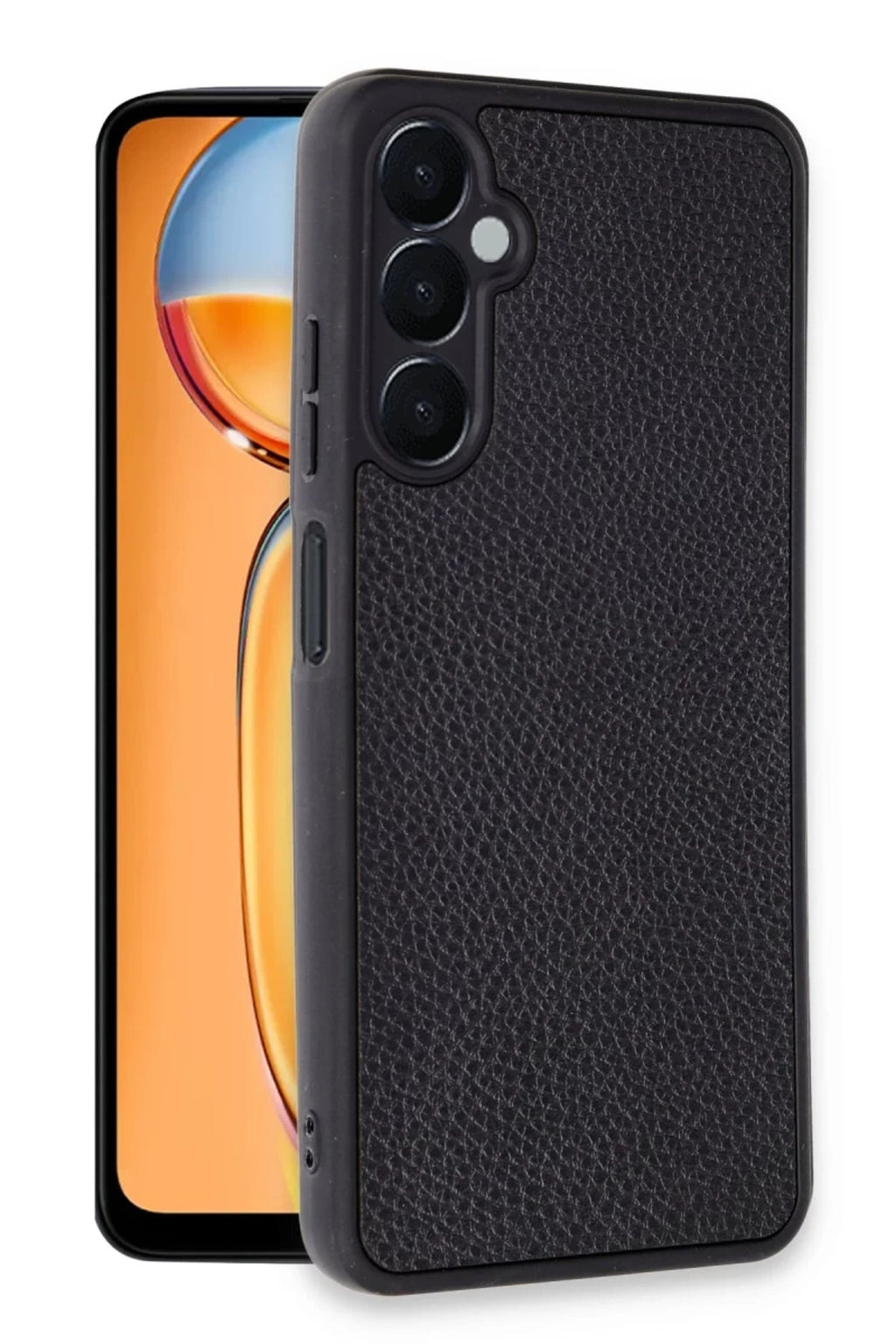 Samsung Galaxy A05S Uyumlu Kılıf Aras Deri Kapak - Siyah